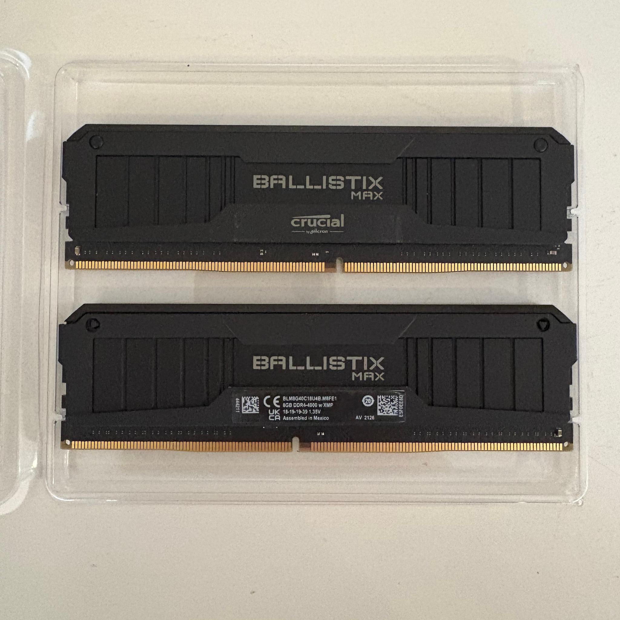 Crucial Micron Ballistix Max Gaming Memory 16GB (2x8GB) 4000 MT/s