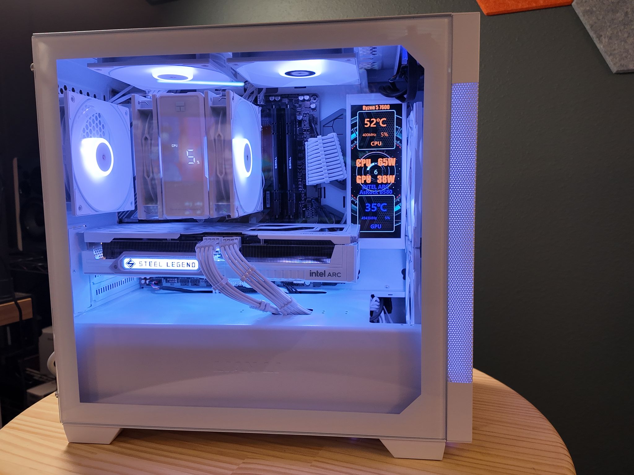 Ryzen 7600| Intel B580 12GB| 32GB G.SKILL| 1TB Gen4 M.2| WIFI & BT| Windows11|Gaming/Streaming PC