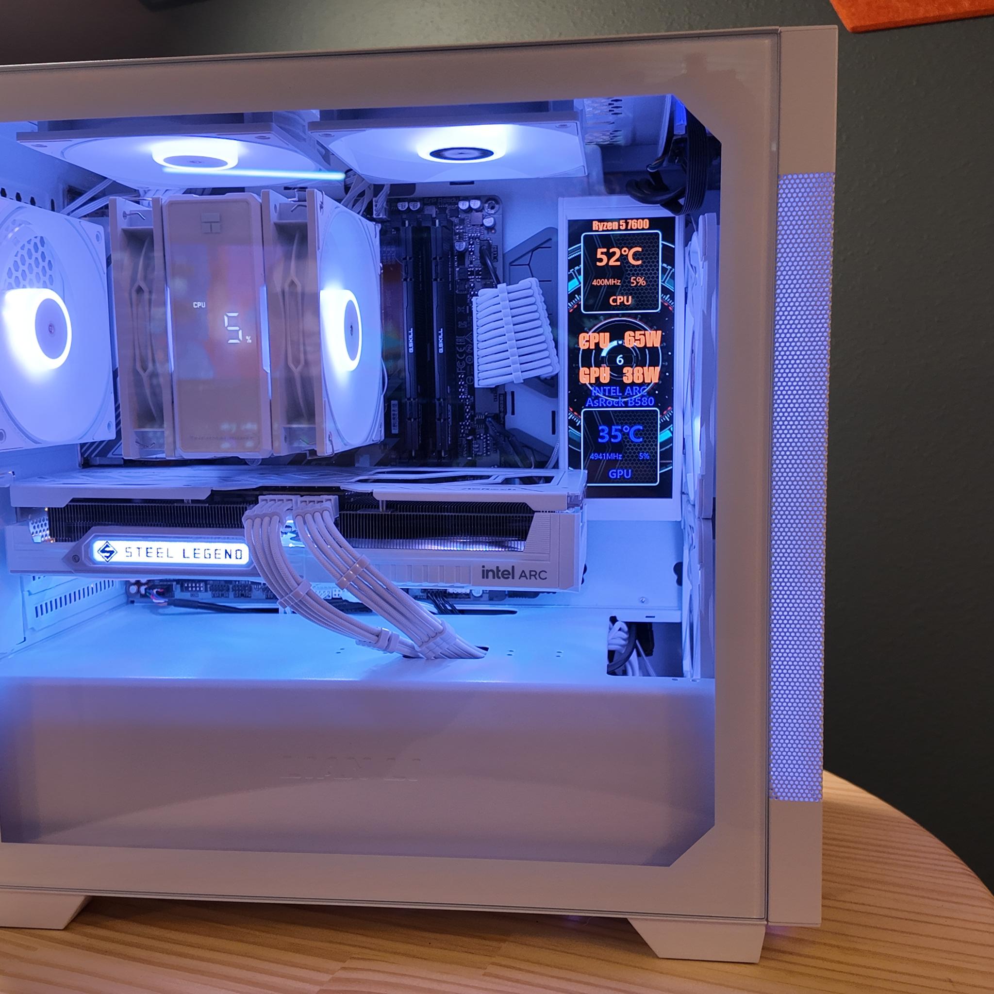 Ryzen 7600| Intel B580 12GB| 32GB G.SKILL| 1TB Gen4 M.2| WIFI & BT| Windows11|Gaming/Streaming PC