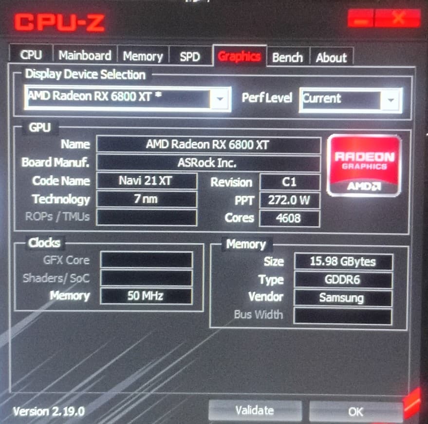 ASRock Phantom Gaming OC Radeon RX 6800 XT