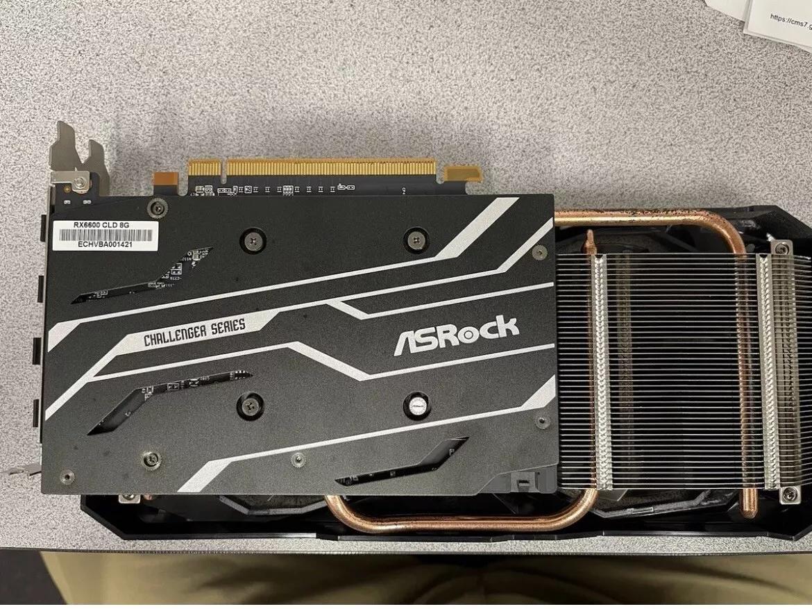 ASRock RX 6600 CLD Challenger D 8GB GDDR6 GPU ( New Thermal Paste, Cleaned)