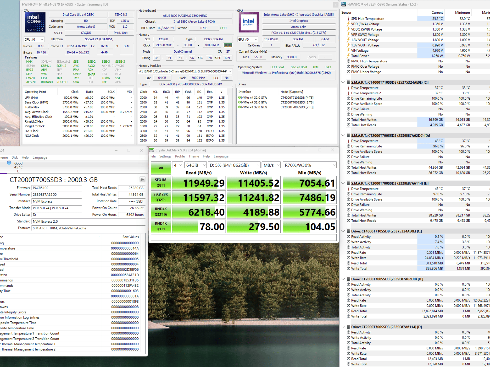 Crucial T700 2TB PCIe Gen5 NVMe SSD – Windows 11 Pro Preinstalled + NEW Retail License