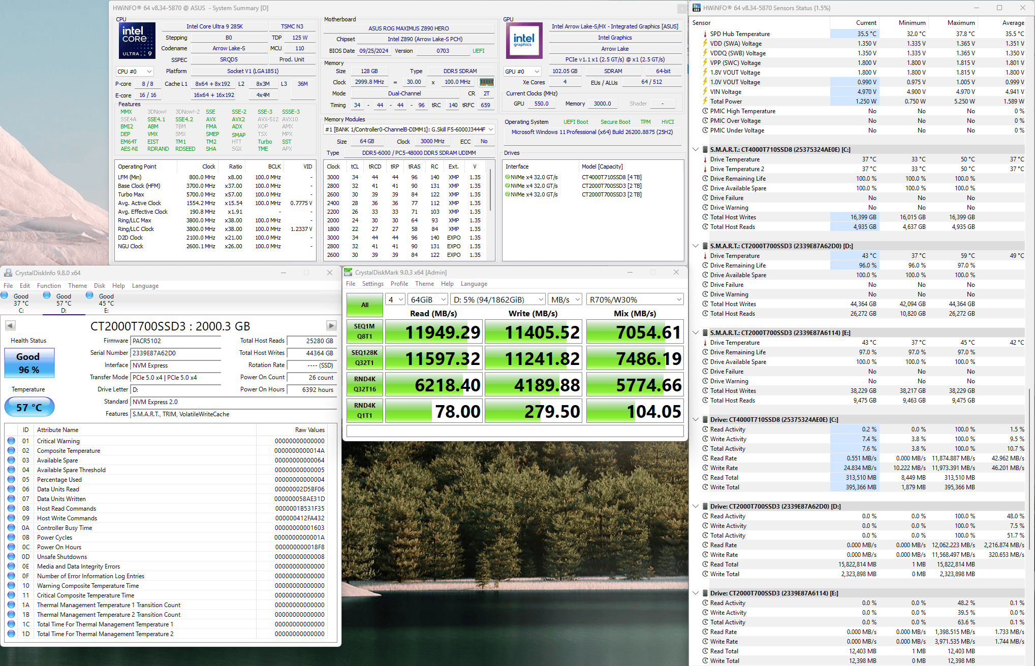 Crucial T700 2TB PCIe Gen5 NVMe SSD – Windows 11 Pro Preinstalled + NEW Retail License