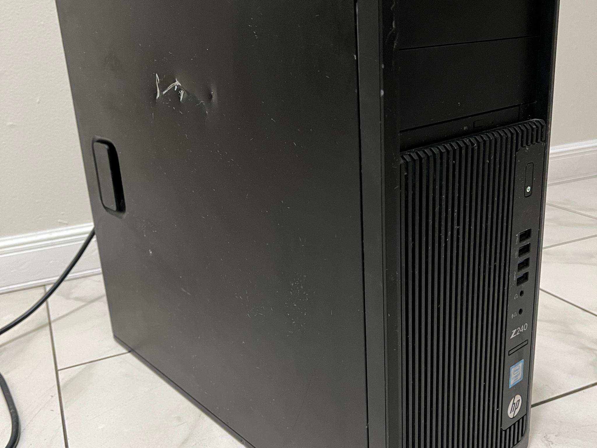 NVIDIA RTX 2070, Intel i7-6700, 16GB RAM, 750GB Storage - HP Z240 Gaming PC w/Wi-Fi & BT