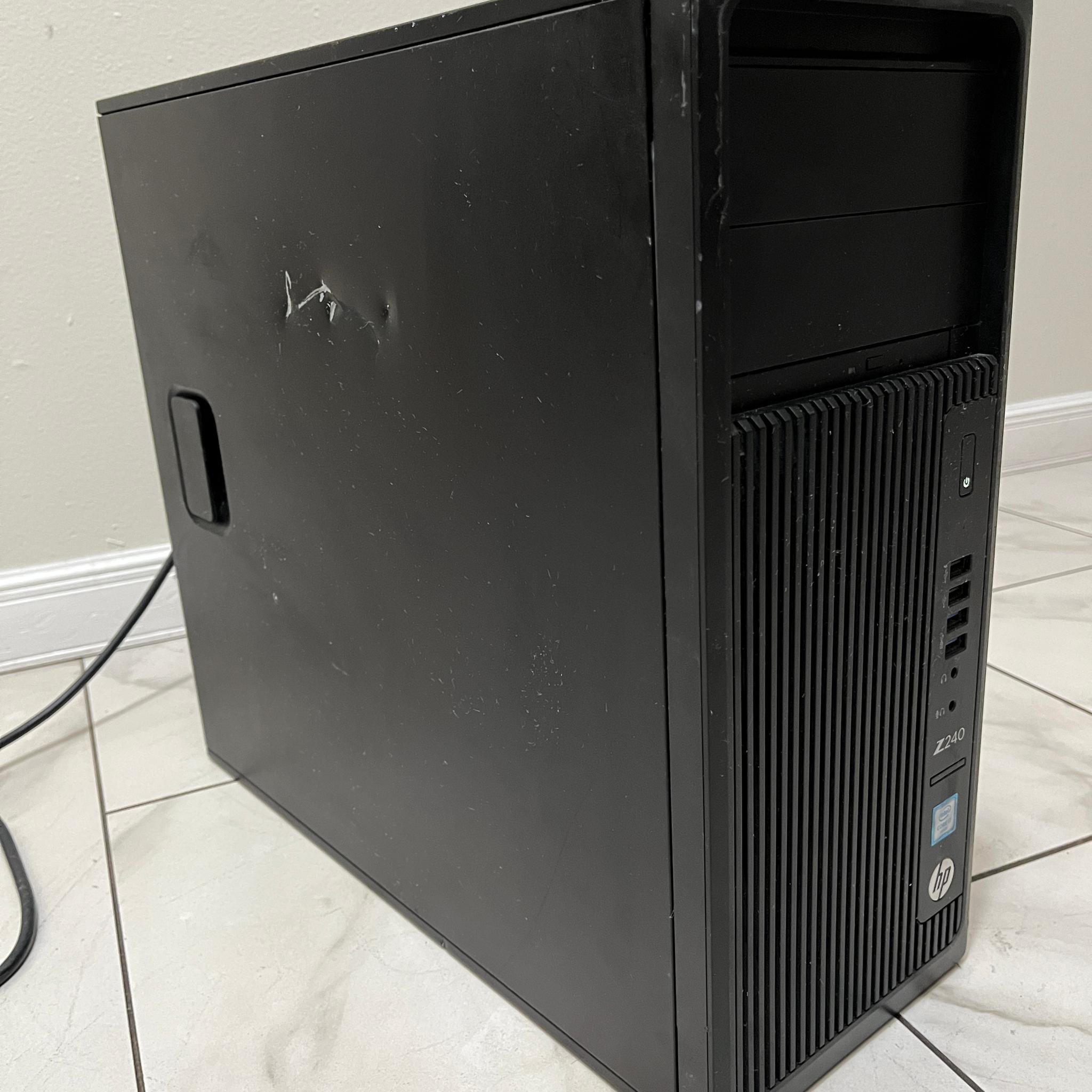 NVIDIA RTX 2070, Intel i7-6700, 16GB RAM, 750GB Storage - HP Z240 Gaming PC w/Wi-Fi & BT