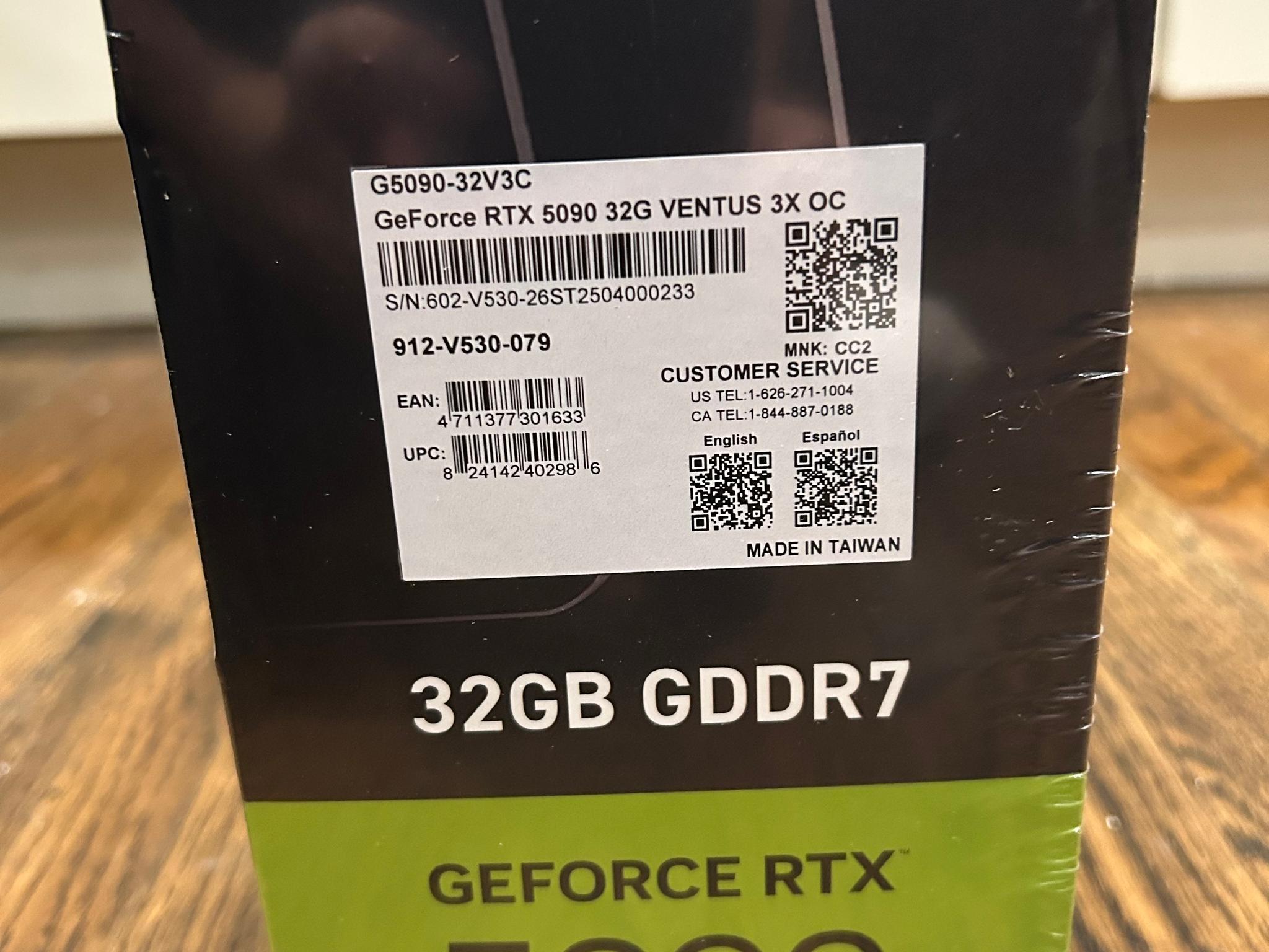 MSI GeForce RTX 5090 32G VENTUS 3X OC