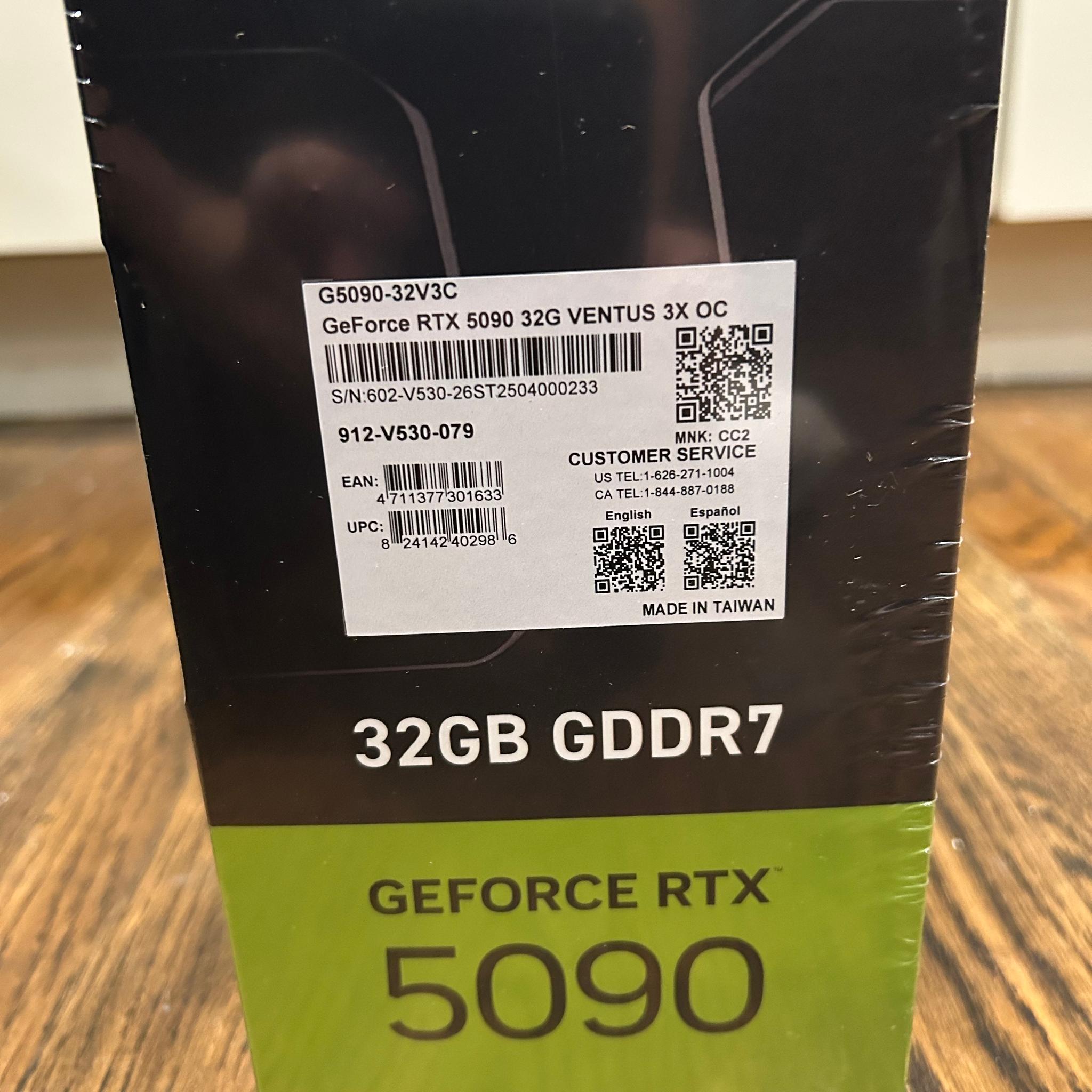 MSI GeForce RTX 5090 32G VENTUS 3X OC
