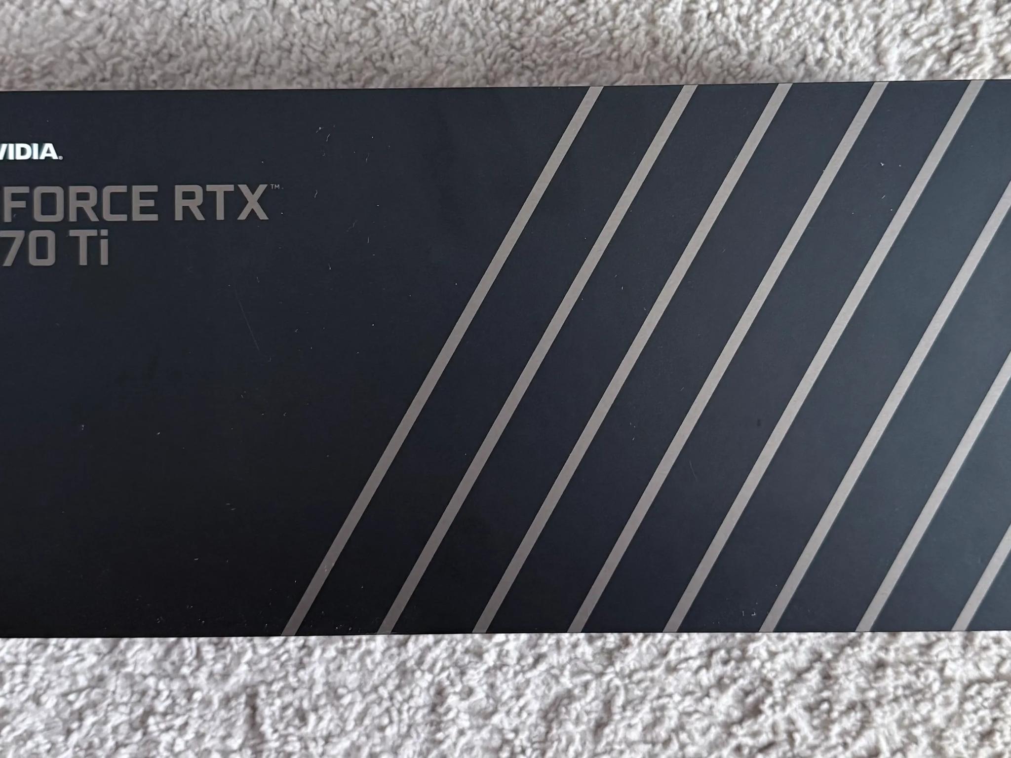 NVIDIA - GForce RTX 3070 Ti 8GB GDDR6X Dark Platinum and Black *USED* with original box.