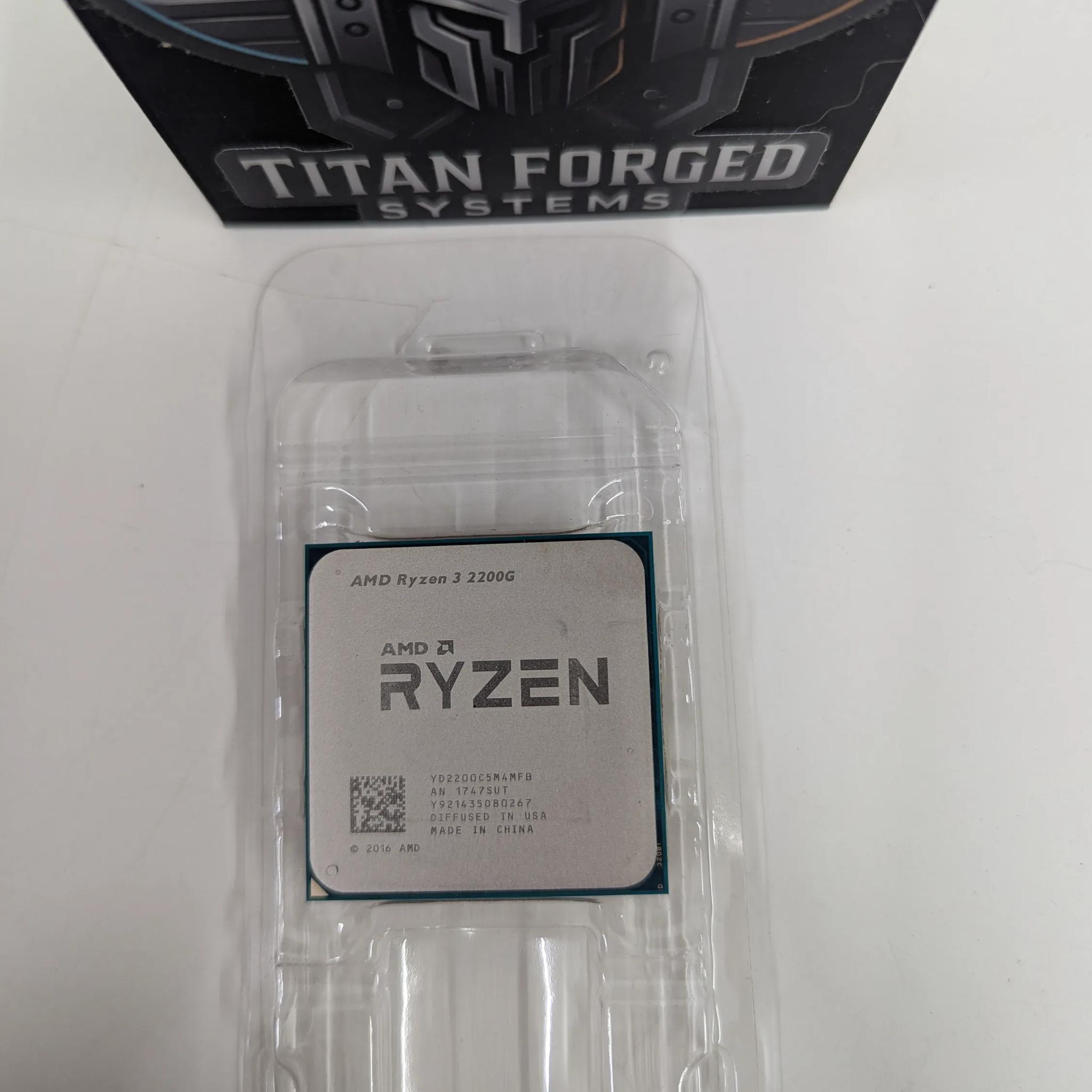 🔹 AMD Ryzen 3 2200G | 4 Cores / 4 Threads | Vega 8 Graphics