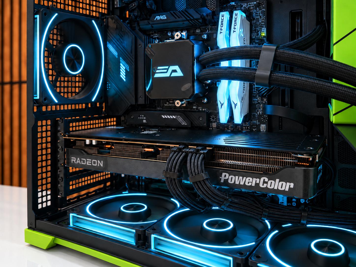 THE HULK 💚V2| RX 9070XT 16G| Ryzen 9 7950X3D | 32GB DDR5 | 1TB NVME | GOLD PSU | Windows 11
