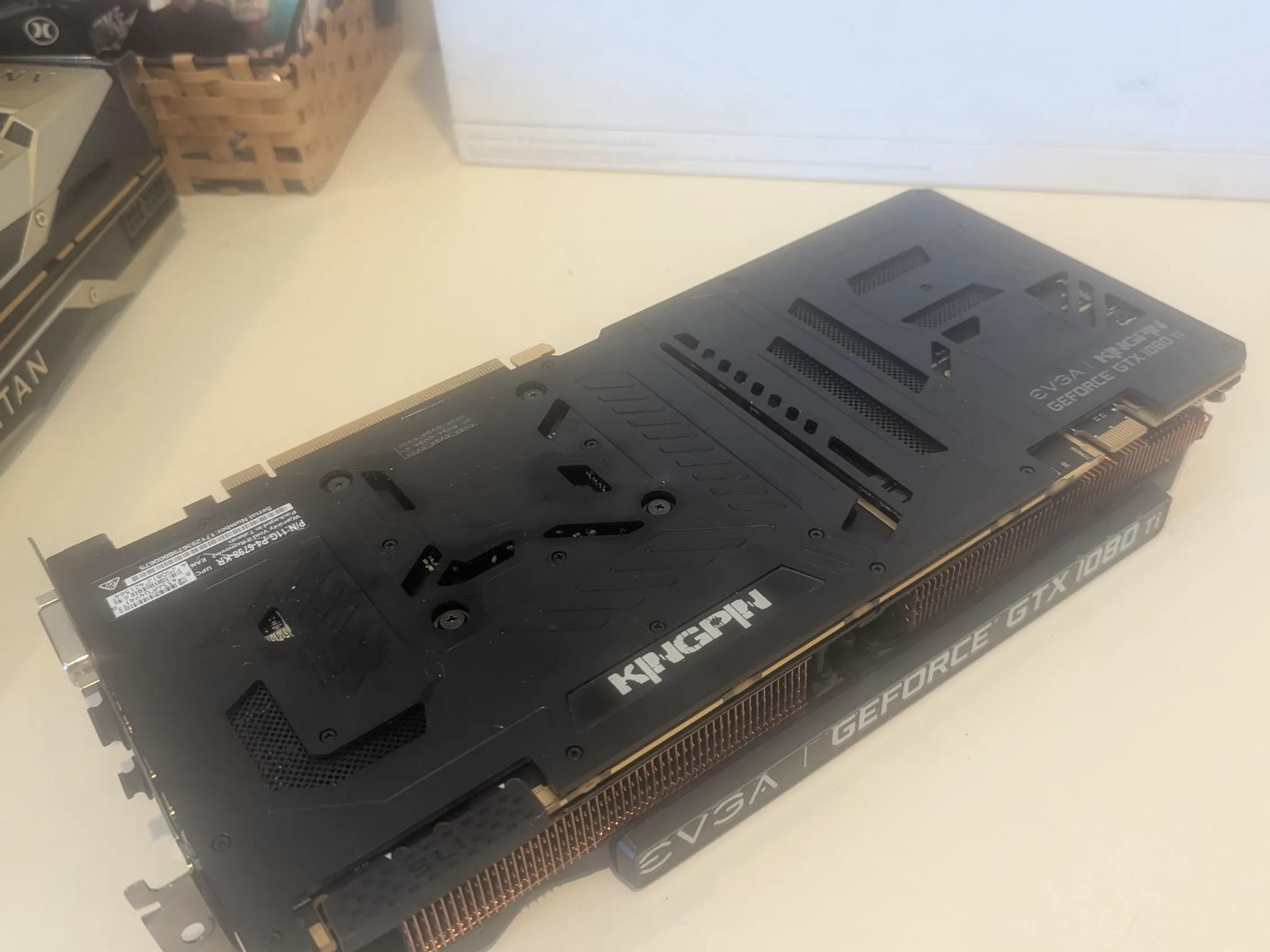 EVGA GEFORCE GTX 1080Ti installed once never used.