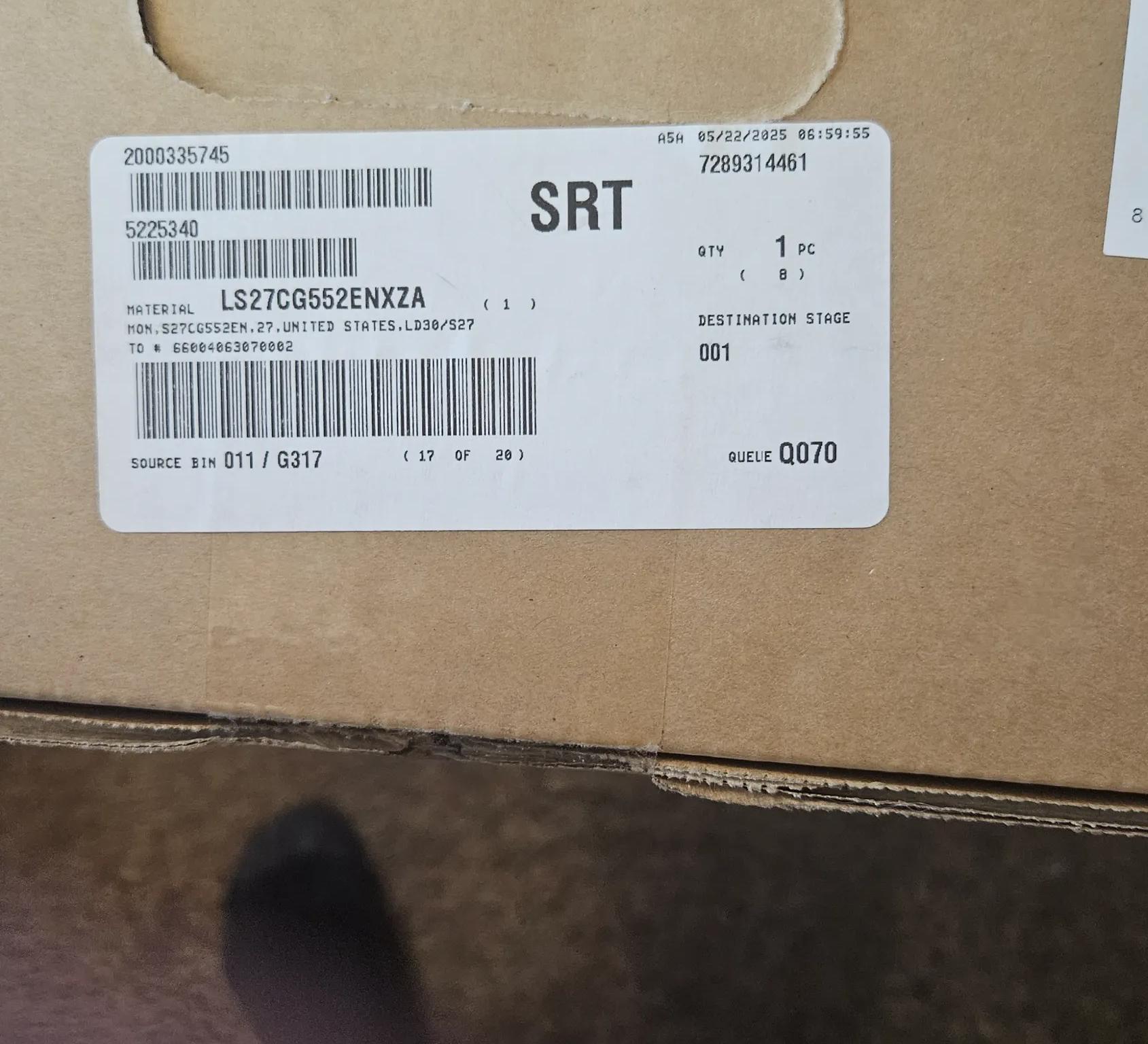 Samsung Odyssey LS27CG552ENXZA G55C QHD 165Hz 1ms BRAND NEW IN BOX