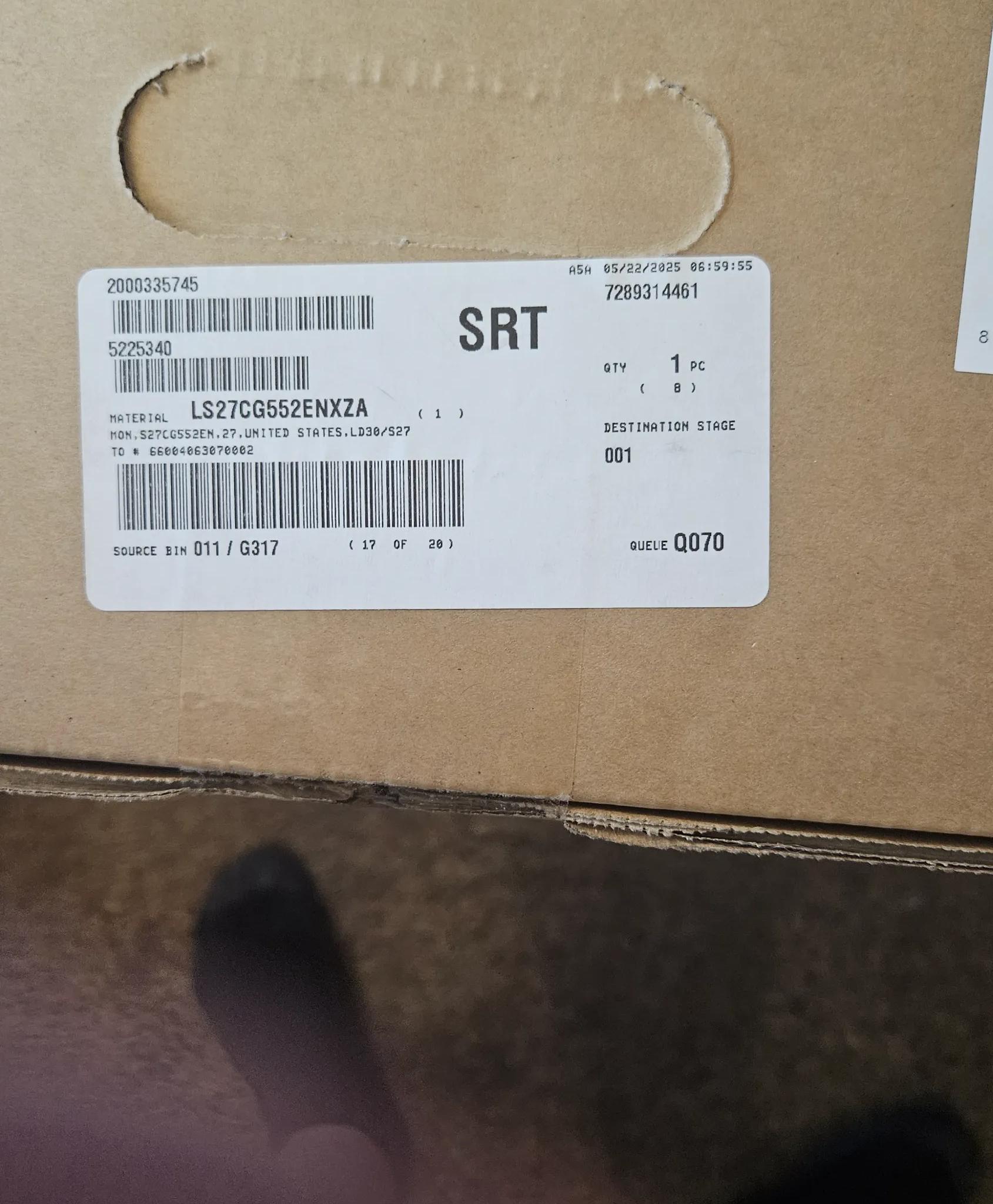 Samsung Odyssey LS27CG552ENXZA G55C QHD 165Hz 1ms BRAND NEW IN BOX