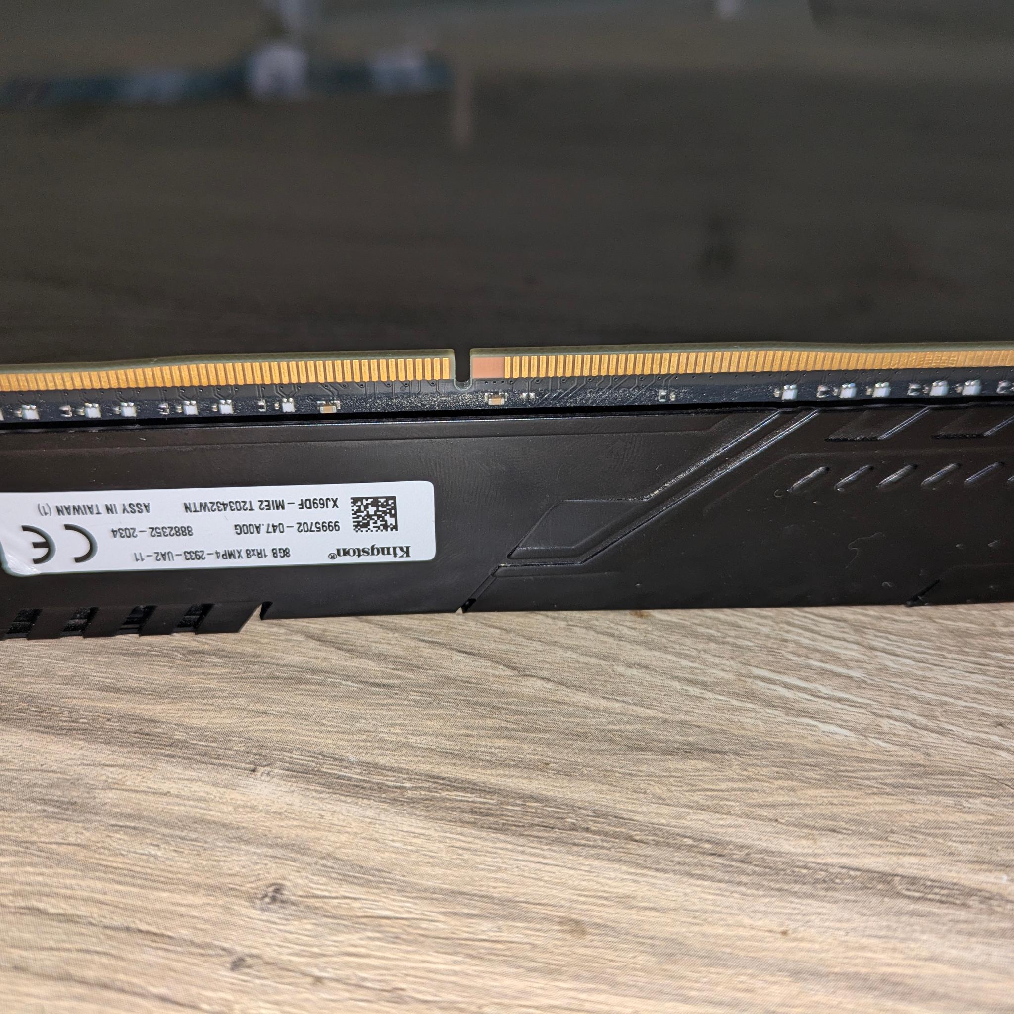 Kingston fury x 8gb 2933 MHz