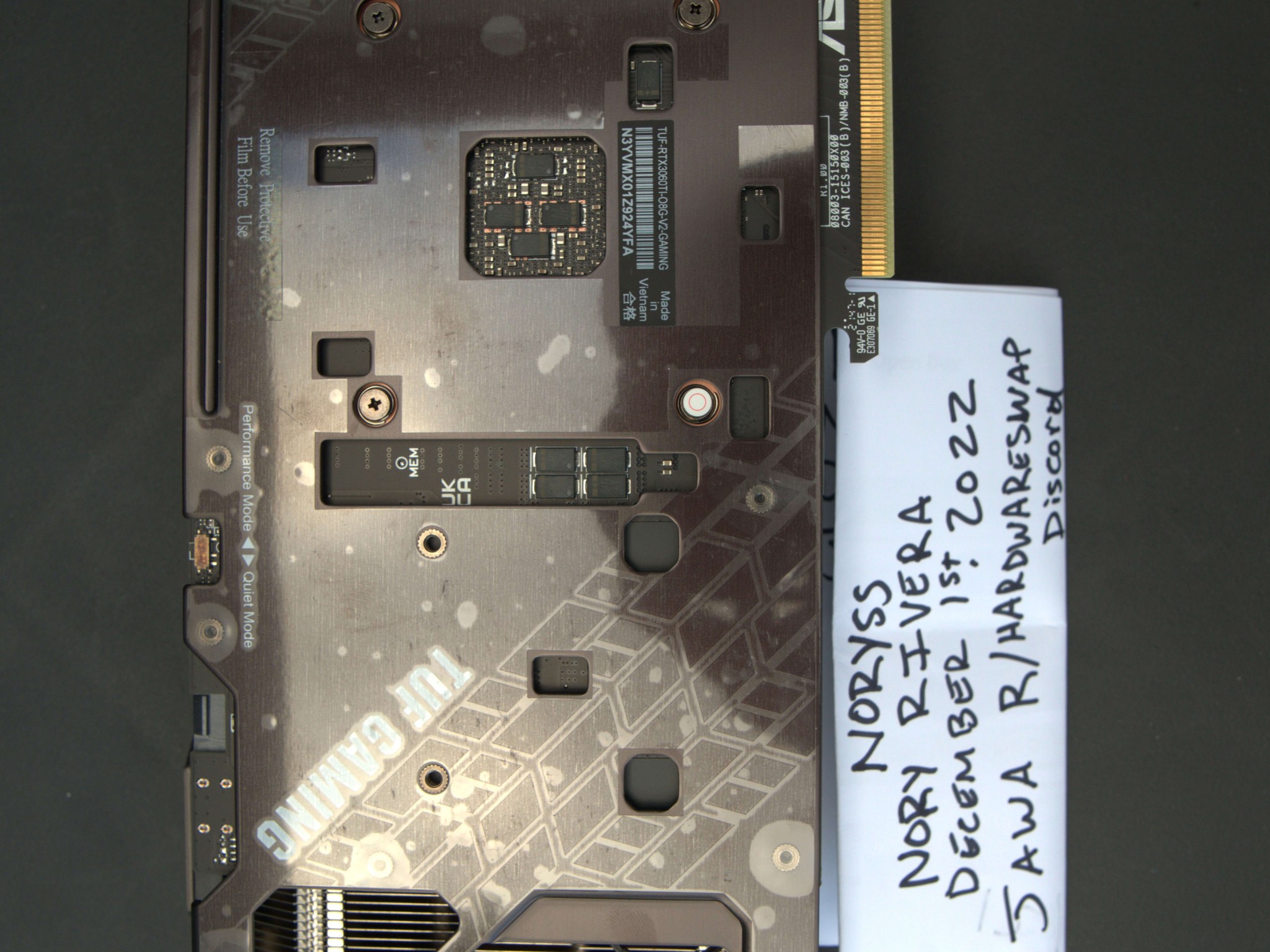 Asus TUF 3060 Ti NEW open box