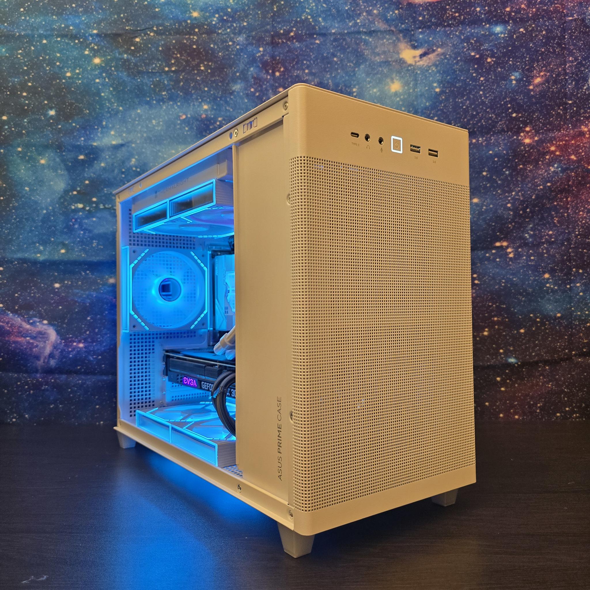 ⚪️🟣1440P SSF AM5 PC | RTX 3080 OC | RYZEN 5 7600x | 32GB RAM | Asus AP201🟣⚪️