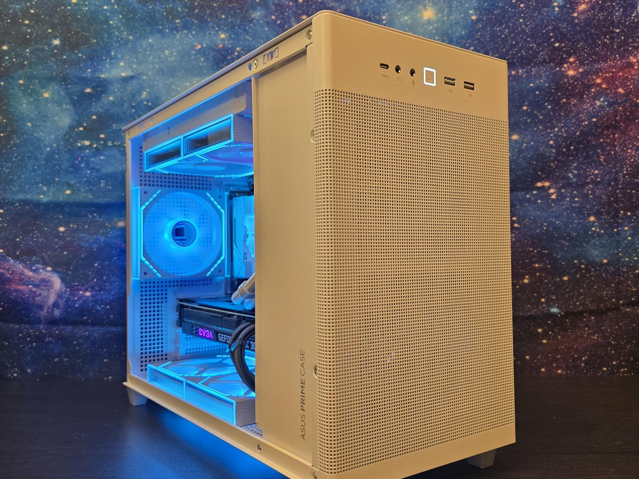 ⚪️🟣1440P SSF AM5 PC | RTX 3080 OC | RYZEN 5 7600x | 32GB RAM | Asus AP201🟣⚪️
