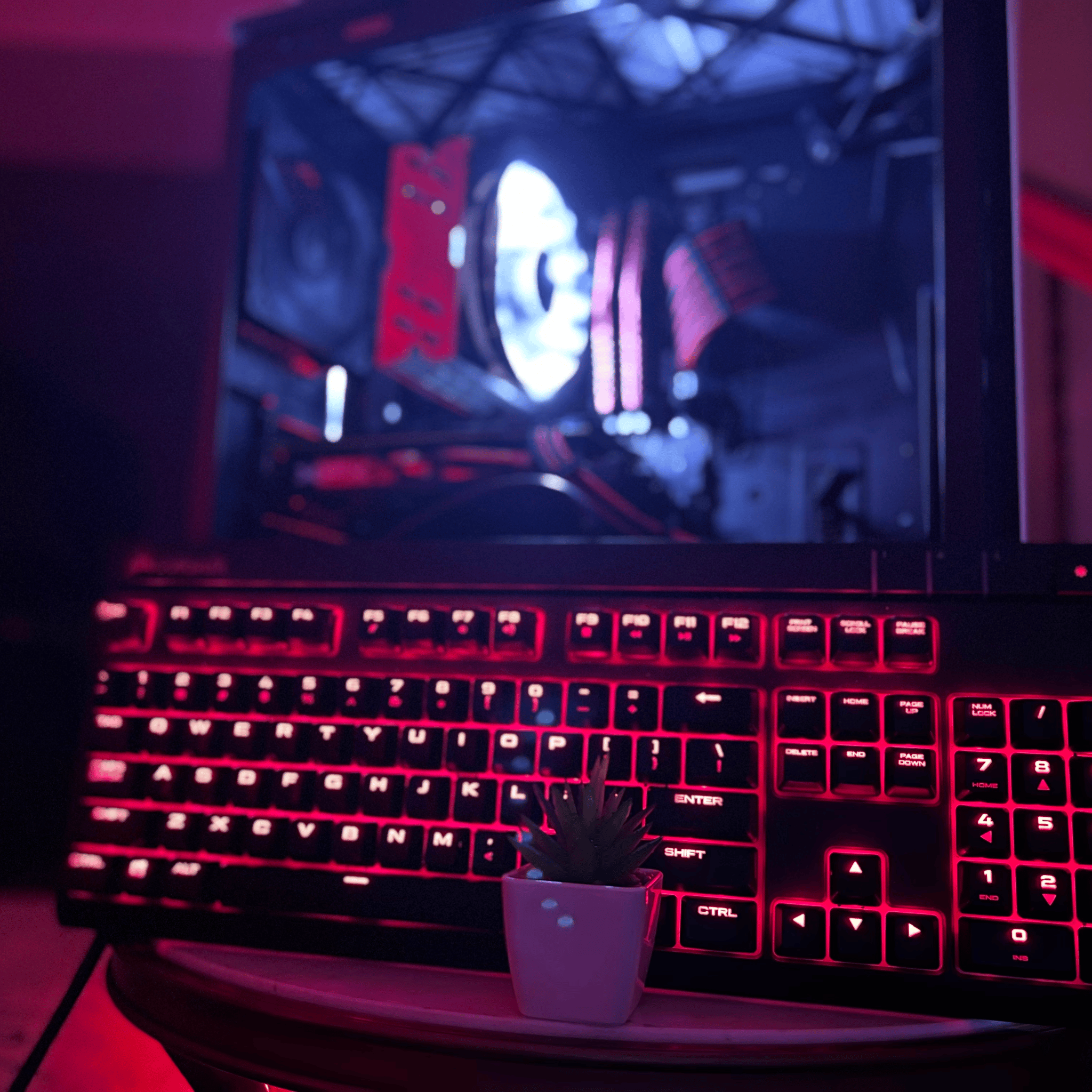 Handsome Rouge || Core i5-6400/RX 570 + Modded Keyboard Bundle