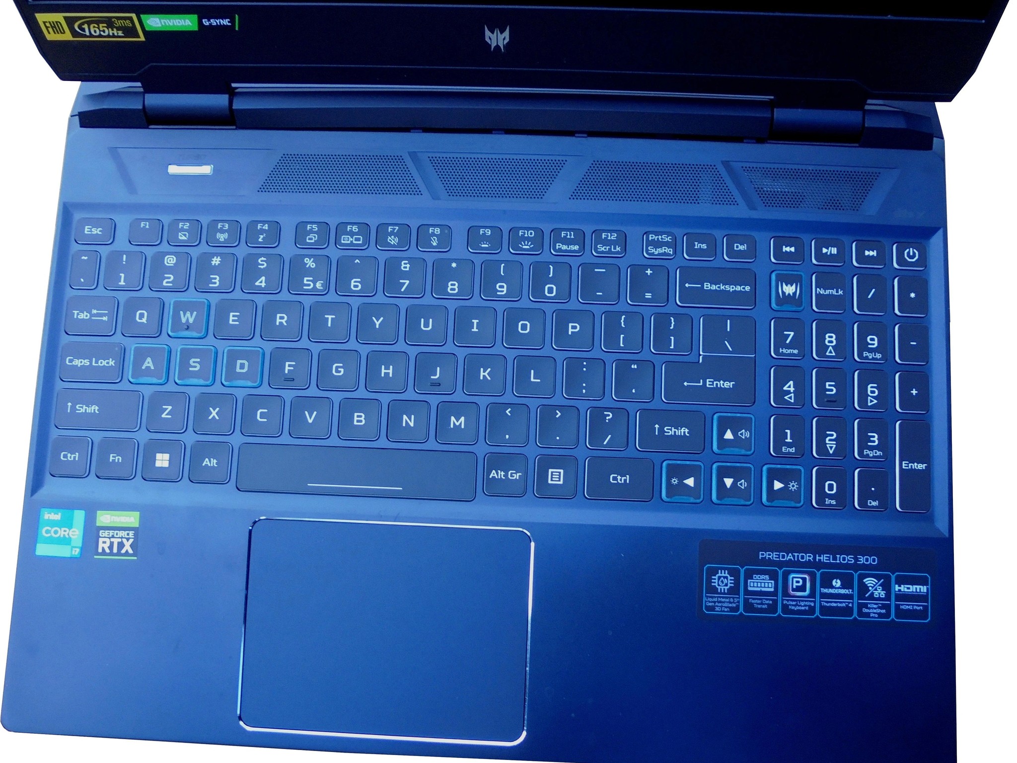 (AS IS) Acer Predator Helios 300 15.6" 165Hz Intel i7 12700H NVidia RTX 3060 16GB DDR5 NO SSD