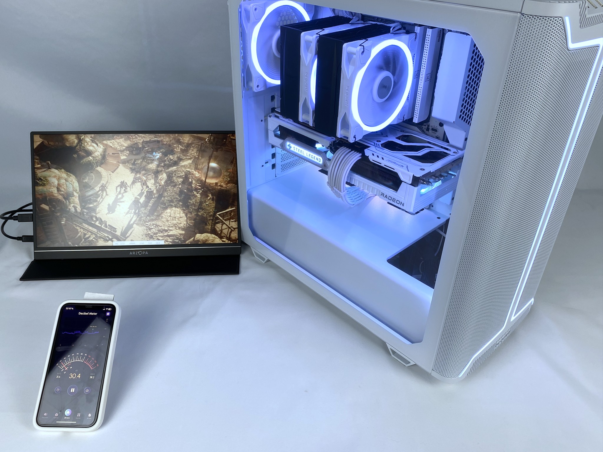 🦉❄️WHITE OWL❄️🦉 28Db idle/32Db load - be quiet! 1440p/4K Gaming PC | Ryzen 7800X3D, RX 9070 XT |