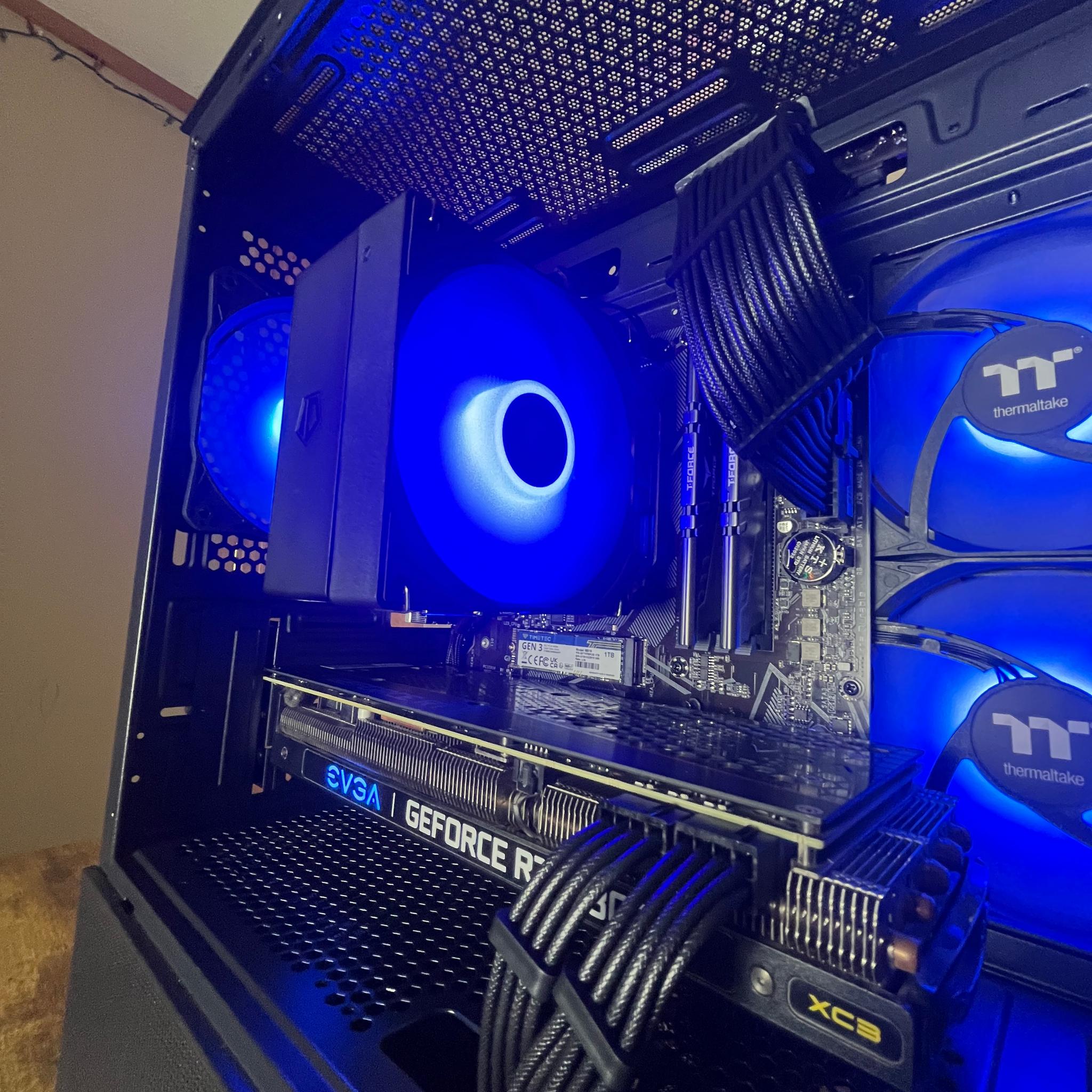 ⛈️💙Roaring Thunder Gaming PC 💙⛈️ RTX 3070 ⛈️💙 Ryzen 5 5600X 💙⛈️ 16GB DDR4 ⛈️💙 1TB NVME SSD 💙⛈️