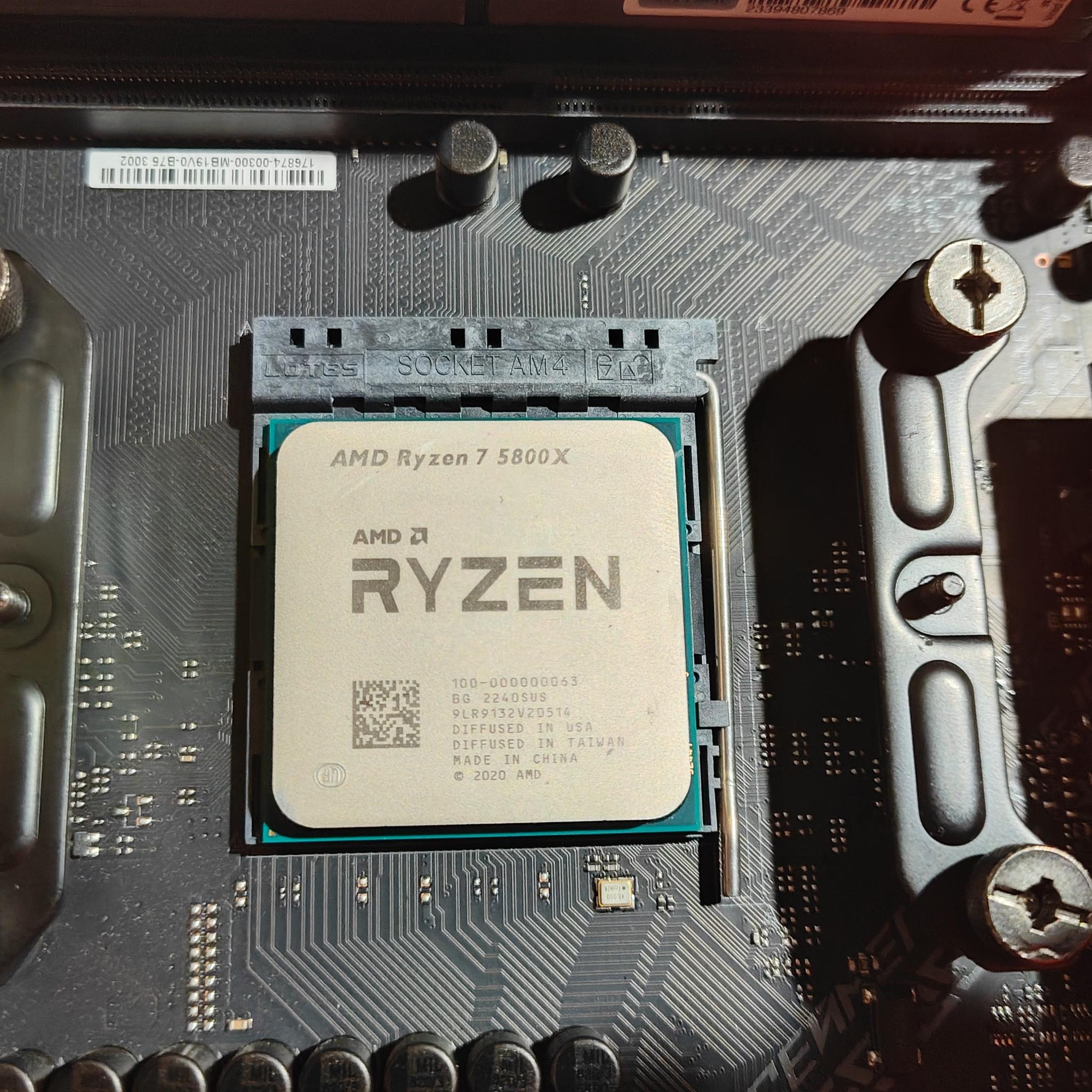 Ryzen 7 5800x and Radeon 7700xt (No case or storage)