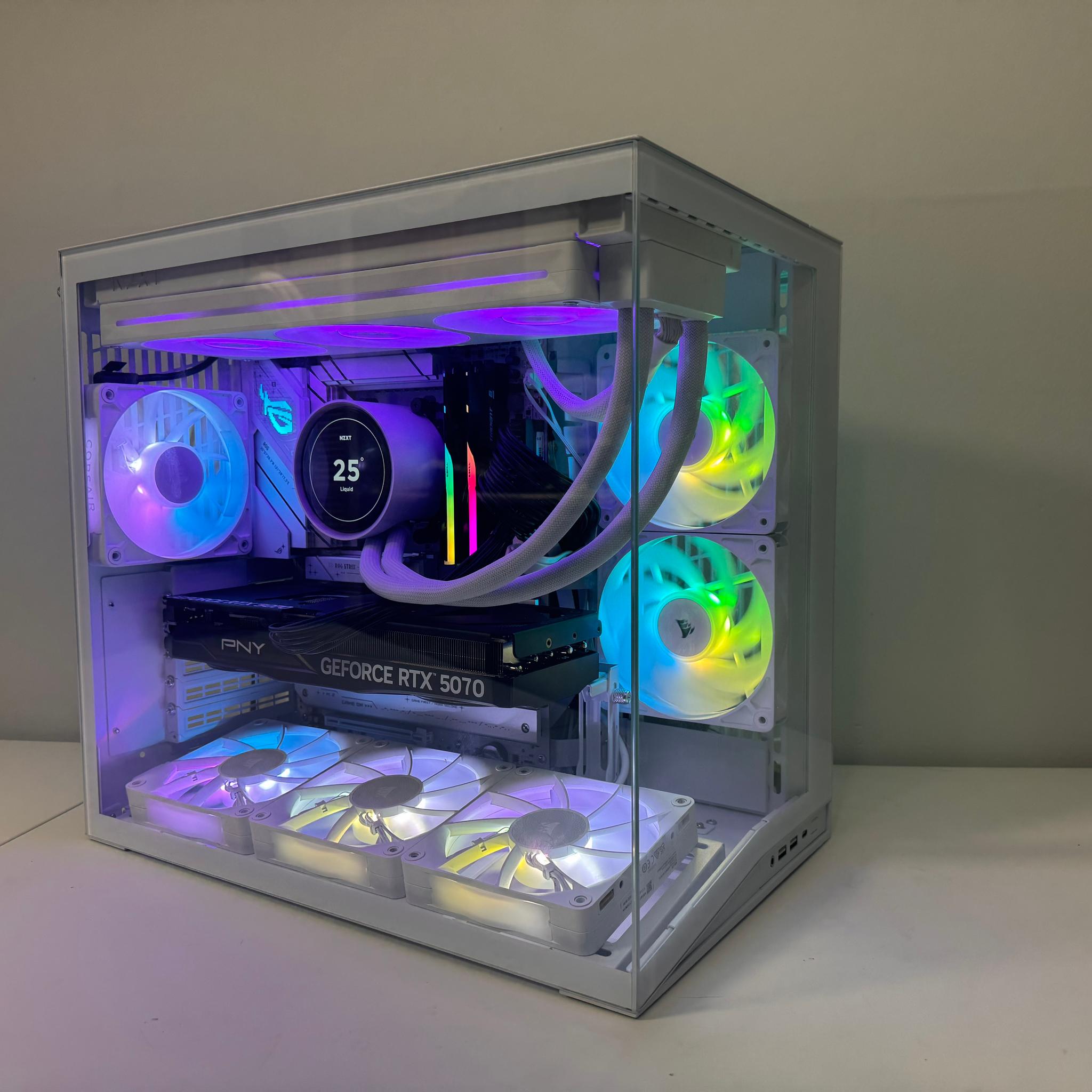 Custom Gaming PC – Ryzen 7 7800X3D / PNY 5070 OC Triple Fan / 32GB RAM
