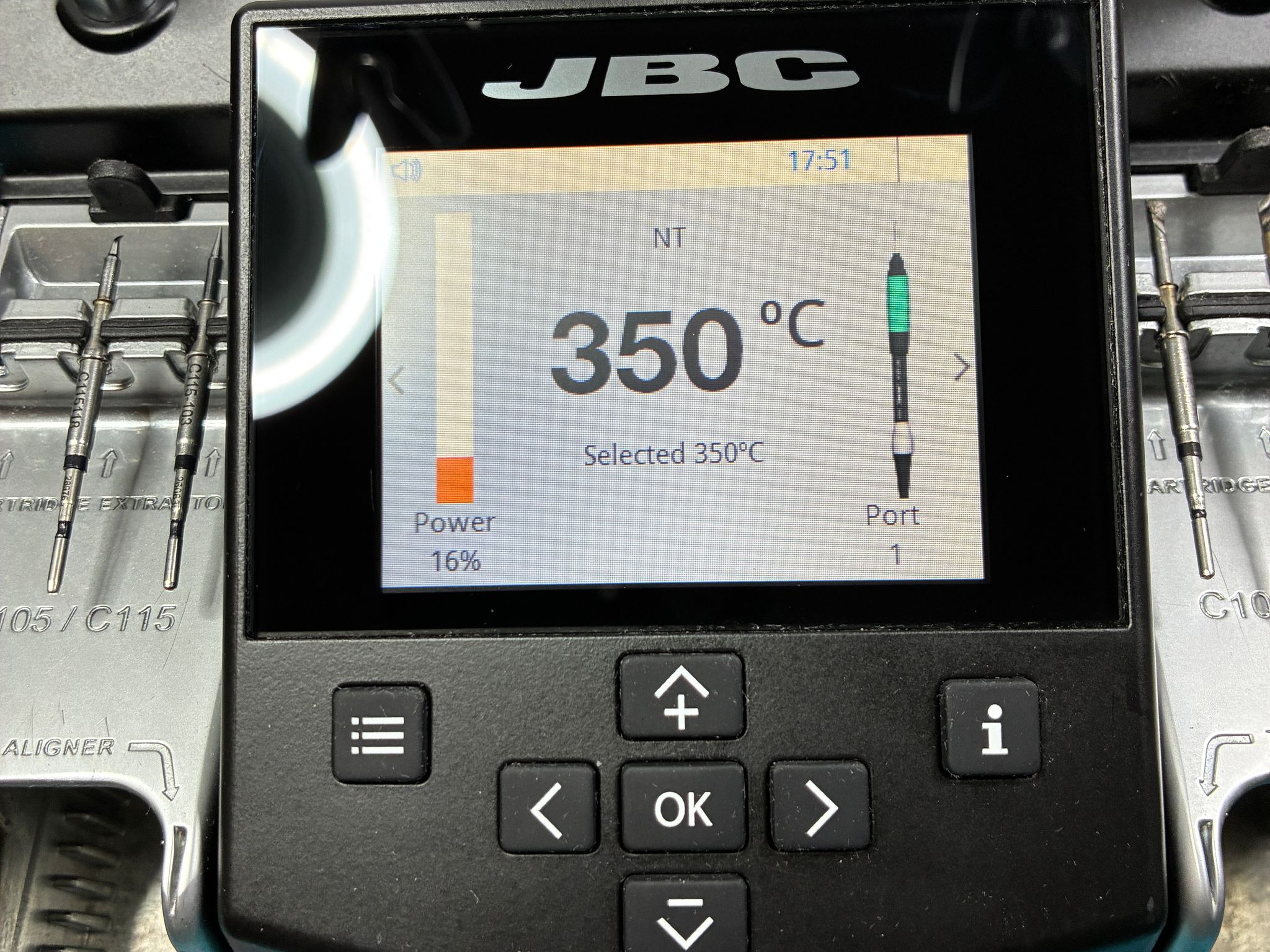 JBC NANE-1C Nano Rework Station + 2x NT115-A (Electronics Lab Equipment)