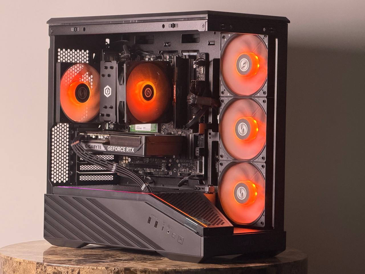 FREE SHIPPING 🖤🌈 Black RGB Gaming PC | RTX 5060 Ti | AMD Ryzen 7 8700F | 1 TB NVME | 16 GB DDR5