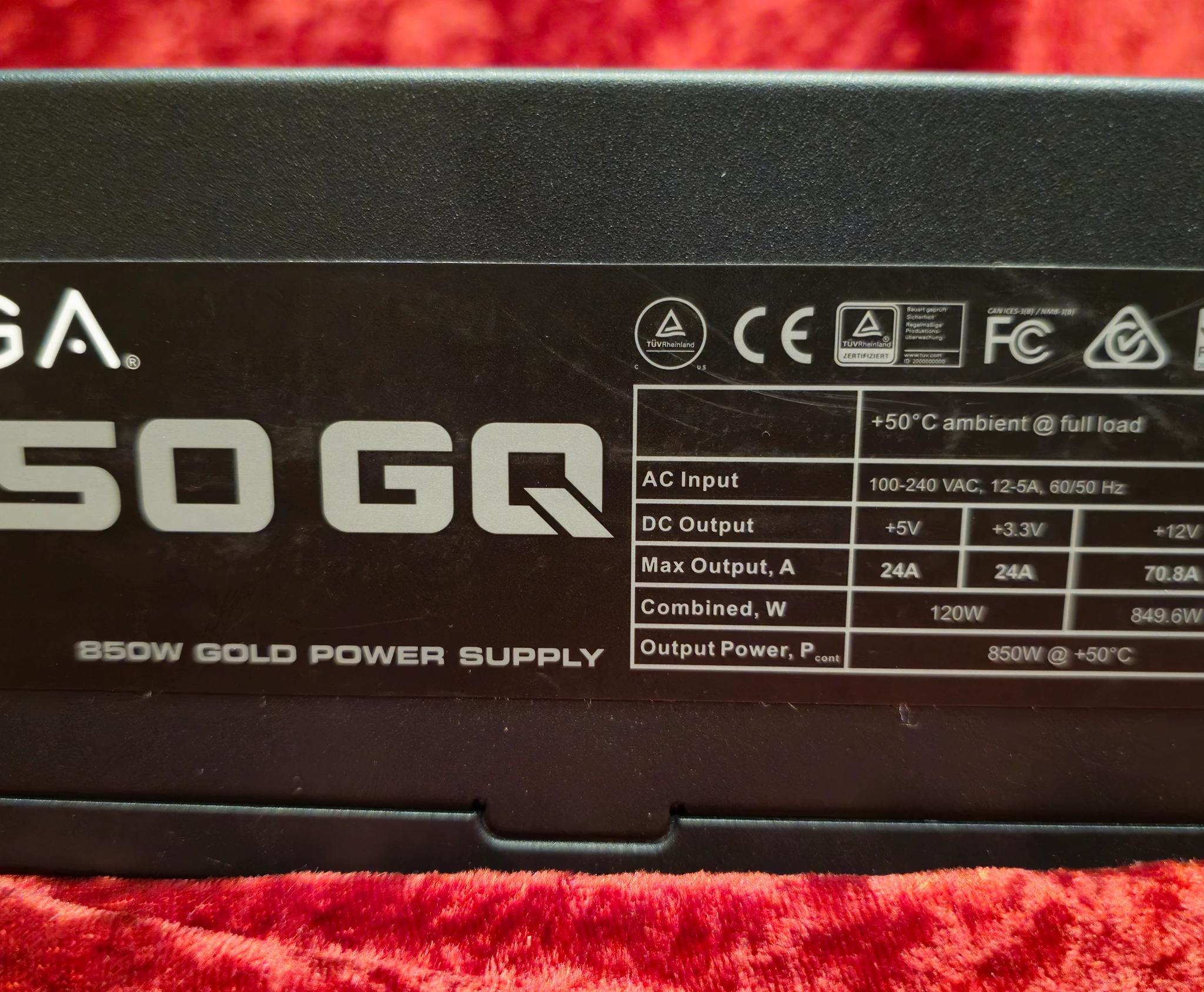 EVGA 850 GQ Semi-Modular