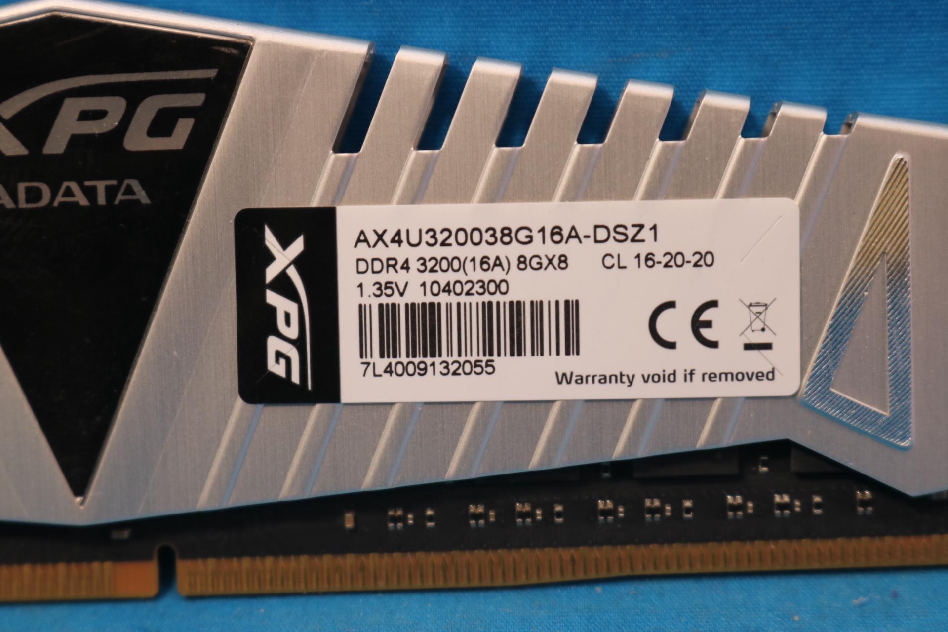 ADATA XPG Z1 8GB (1x8GB) DDR4-3200MHz Desktop RAM - 4323407857