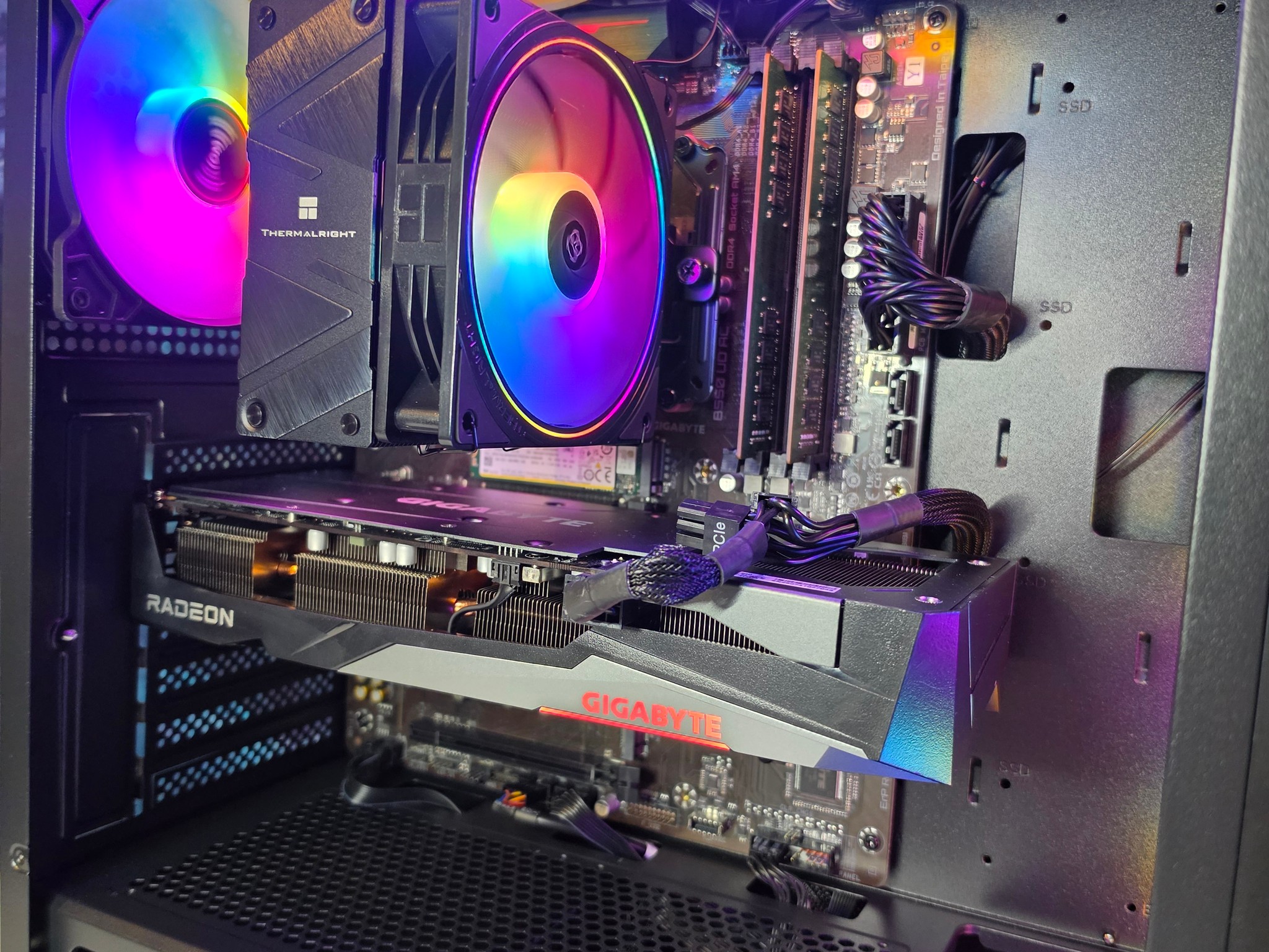 Gigabyte RX 7600 8gb + Ryzen 5600x PC Build #99