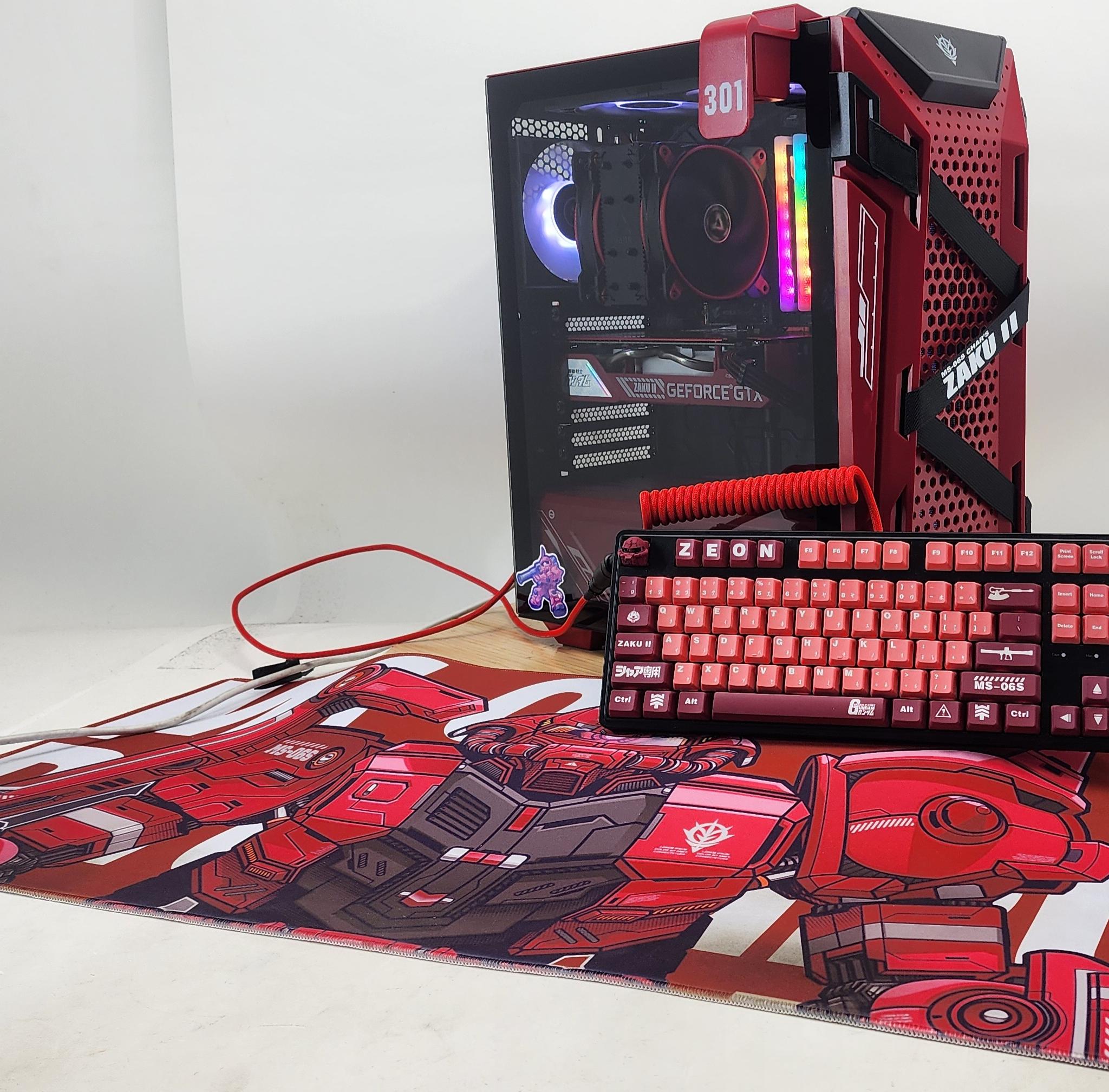 Gaming PC Ryzen 7 5700  32GB RAM 1TB SSD GTX 1660 SUPER 6GB Win 11 Zaku Gundam