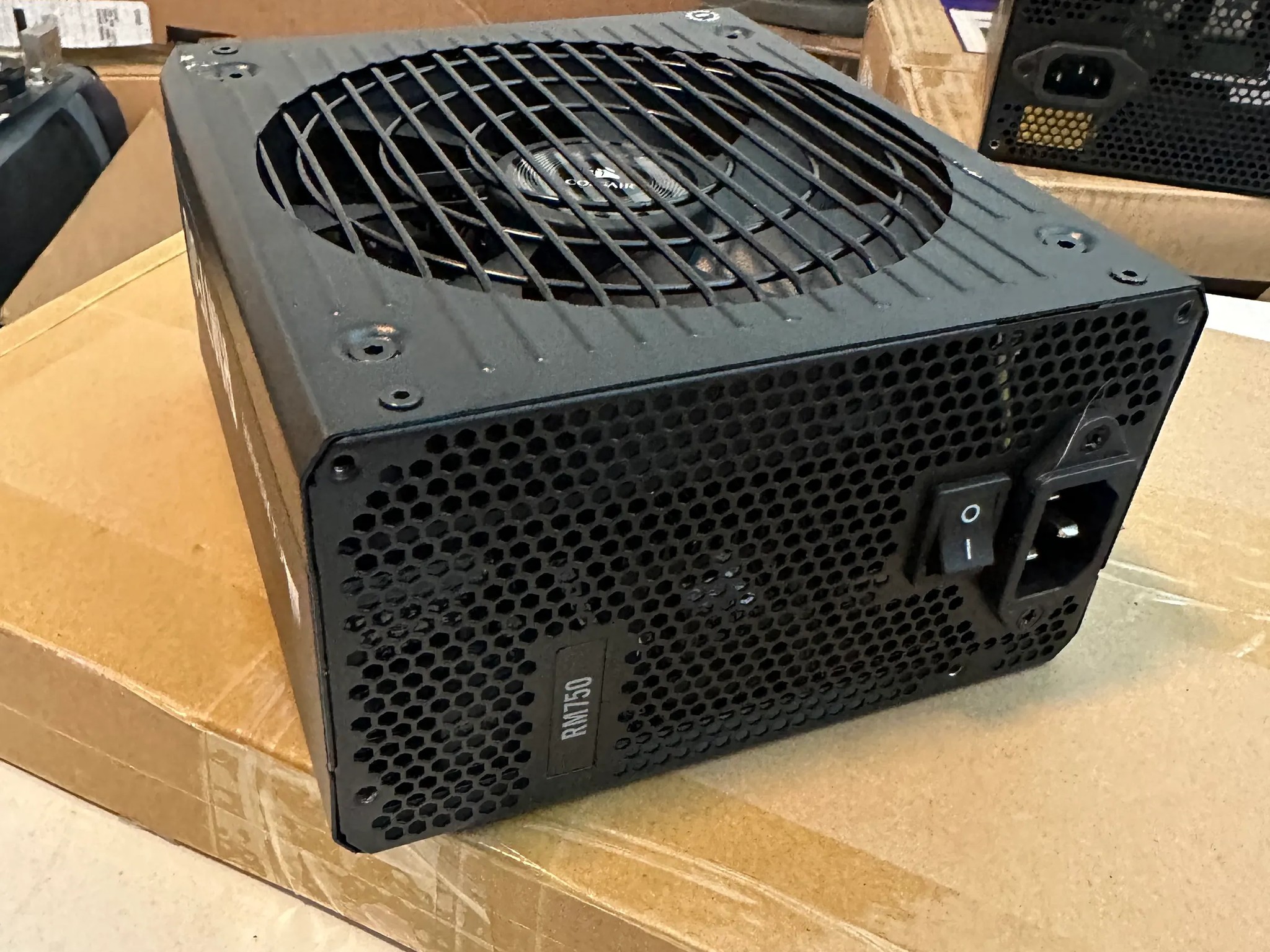 Used Corsair RM Series, RM750, 750 Watt, 80+ Gold Certified, Fully Modular Power Supply