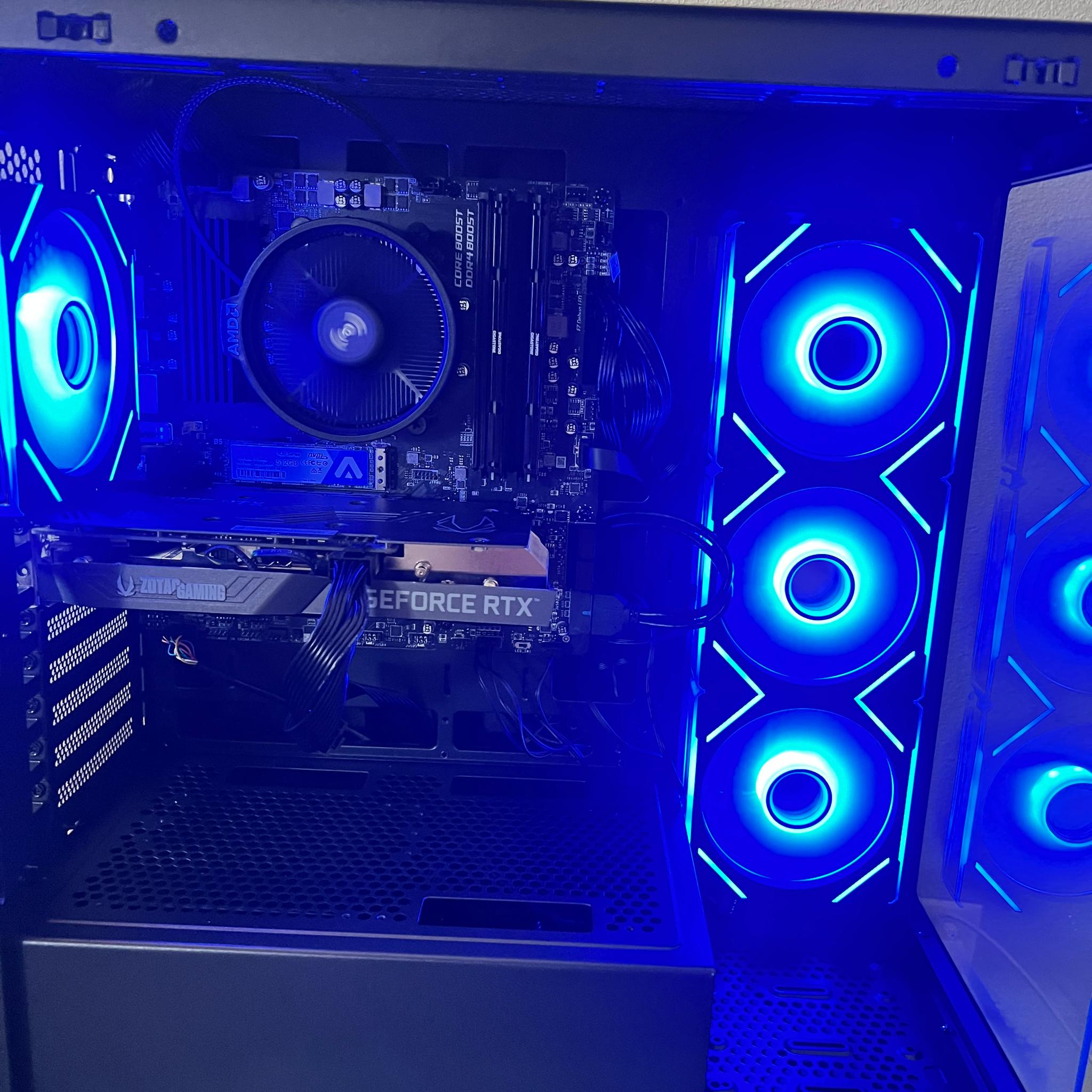 Gaming PC | Ryzen 5 5500 + RTX 3050 8GB | 16GB RAM | 512GB NVMe | Wi-Fi | Windows 11
