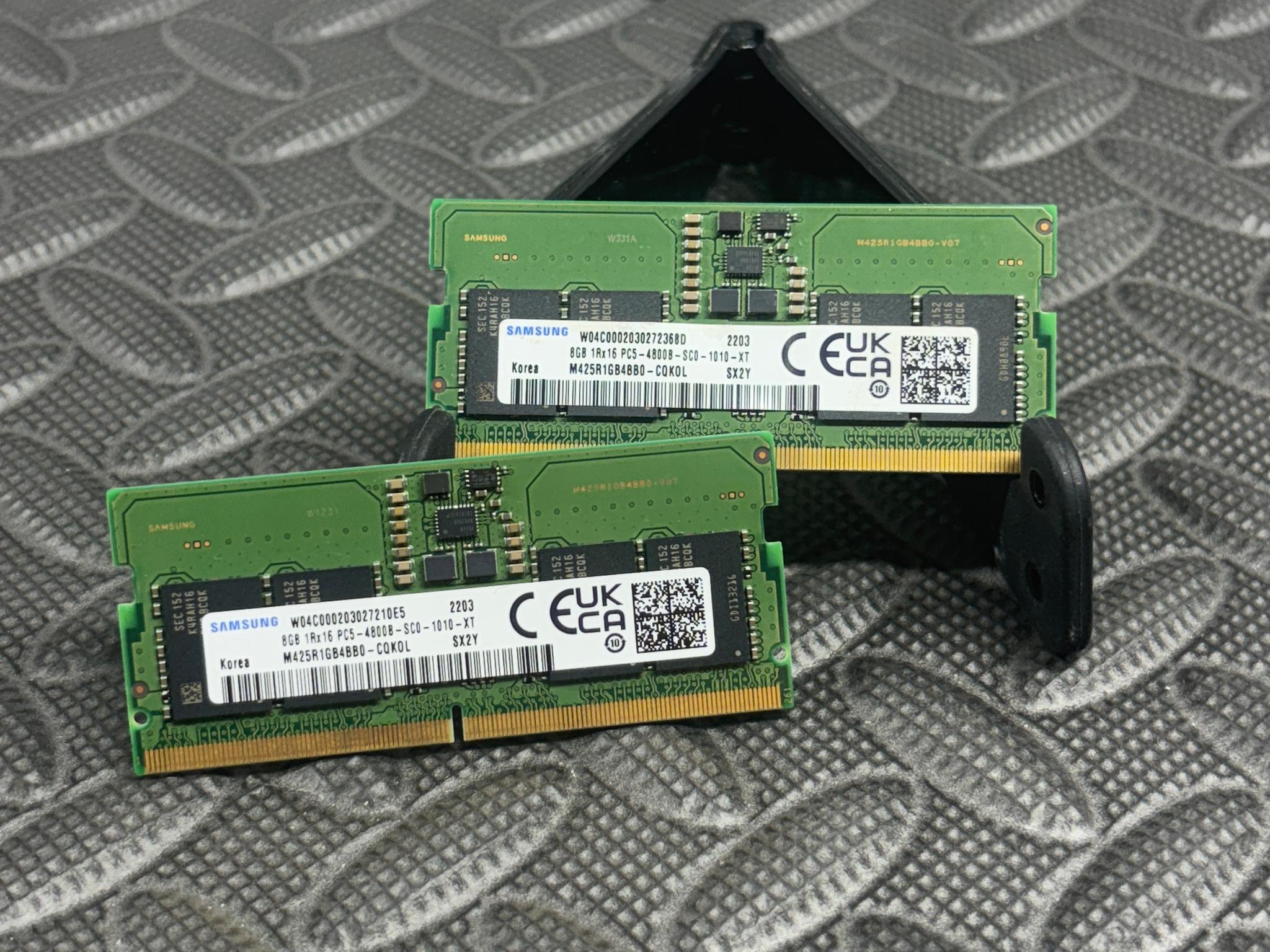 Samsung 16GB (2×8GB) DDR5-4800 PC5-4800B SODIMM Laptop RAM Kit | M425R1GB4BB0-CQK0L