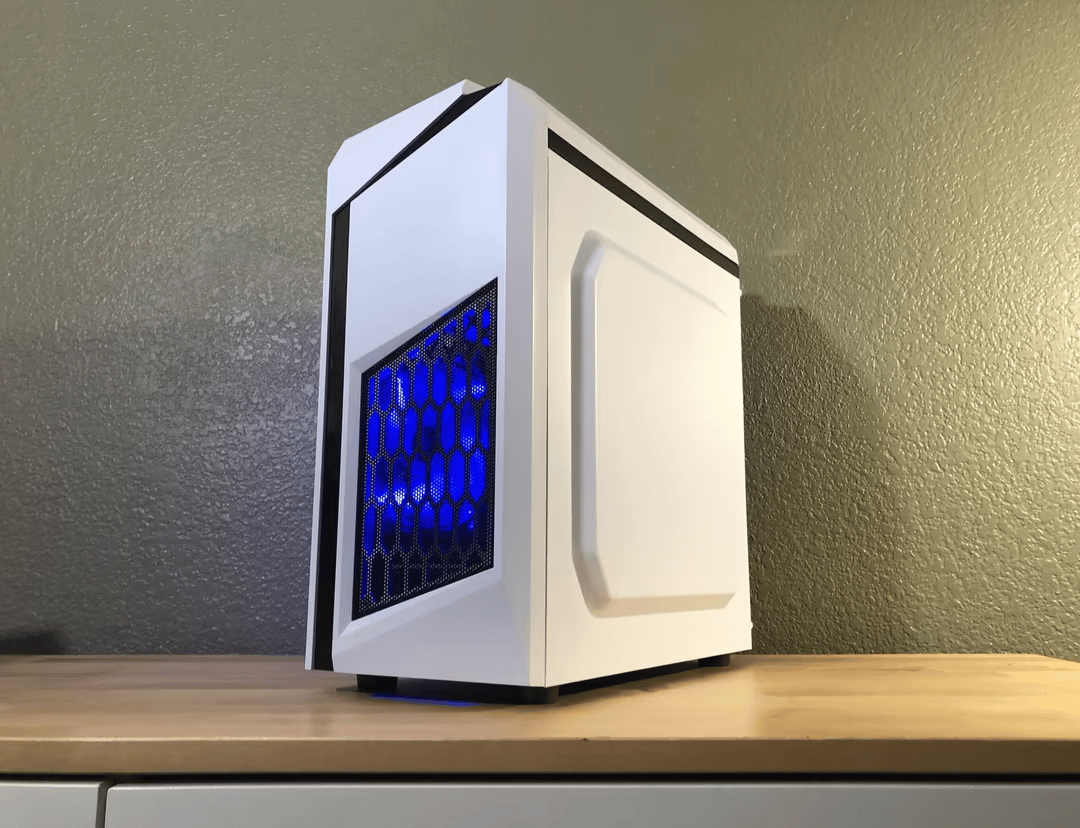 White Entry-Level Gaming PC