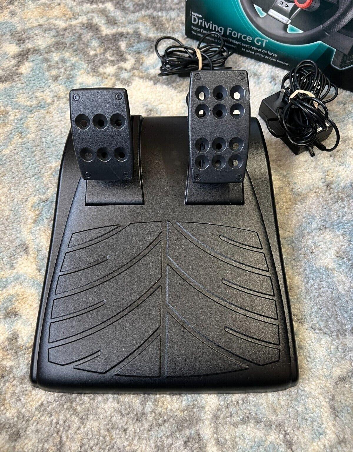 Logitech Driving Force GT Racing Wheel & Pedals w/ Original Box & Manuals