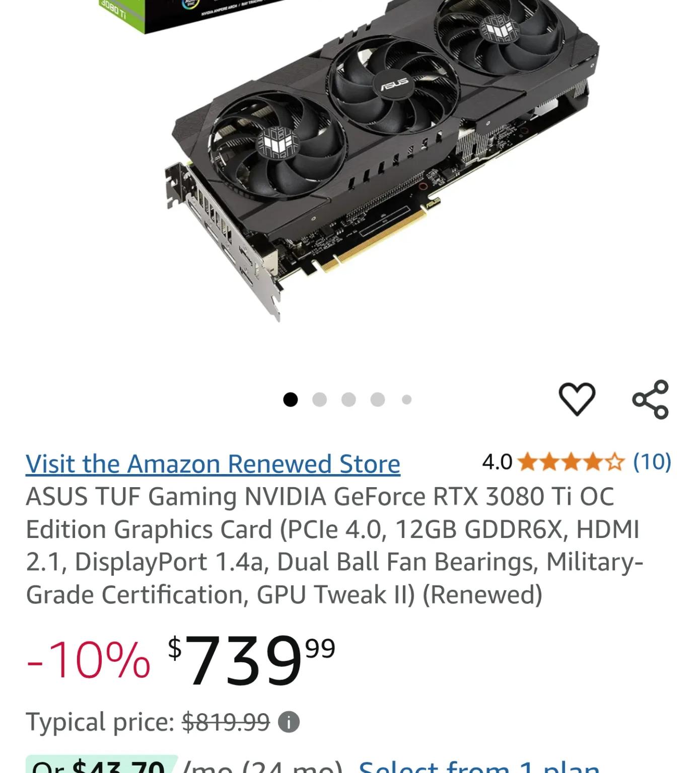 Asus TUF RTX 3080 12GB