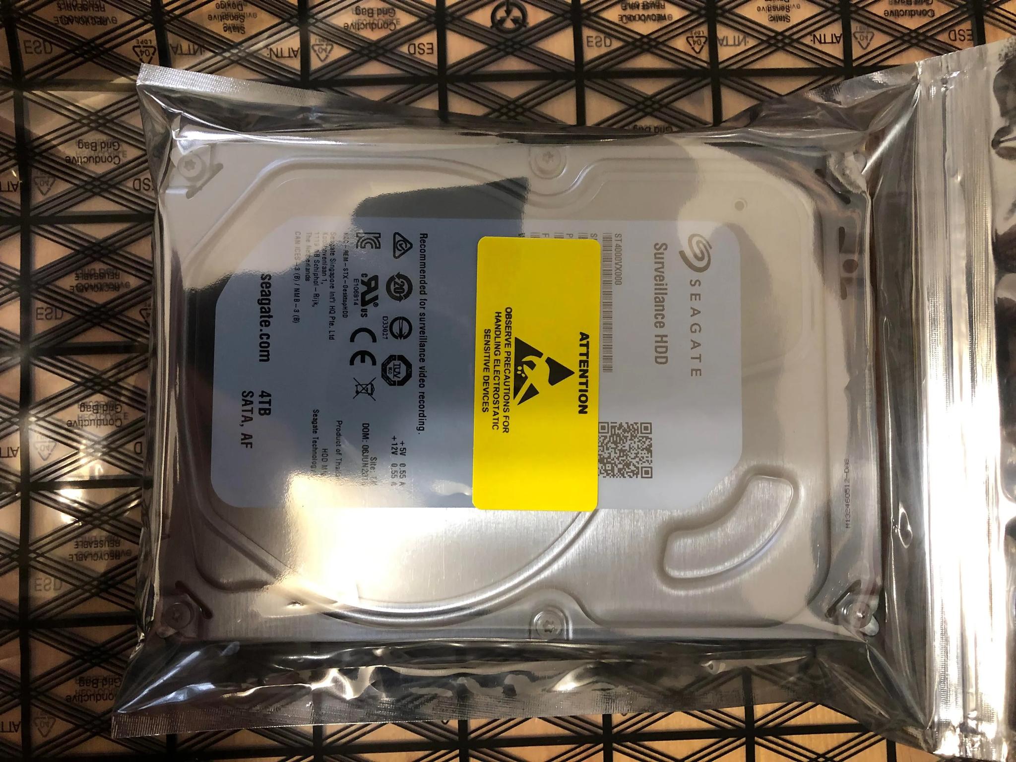 seagate surveillance 4tb hdd used like new