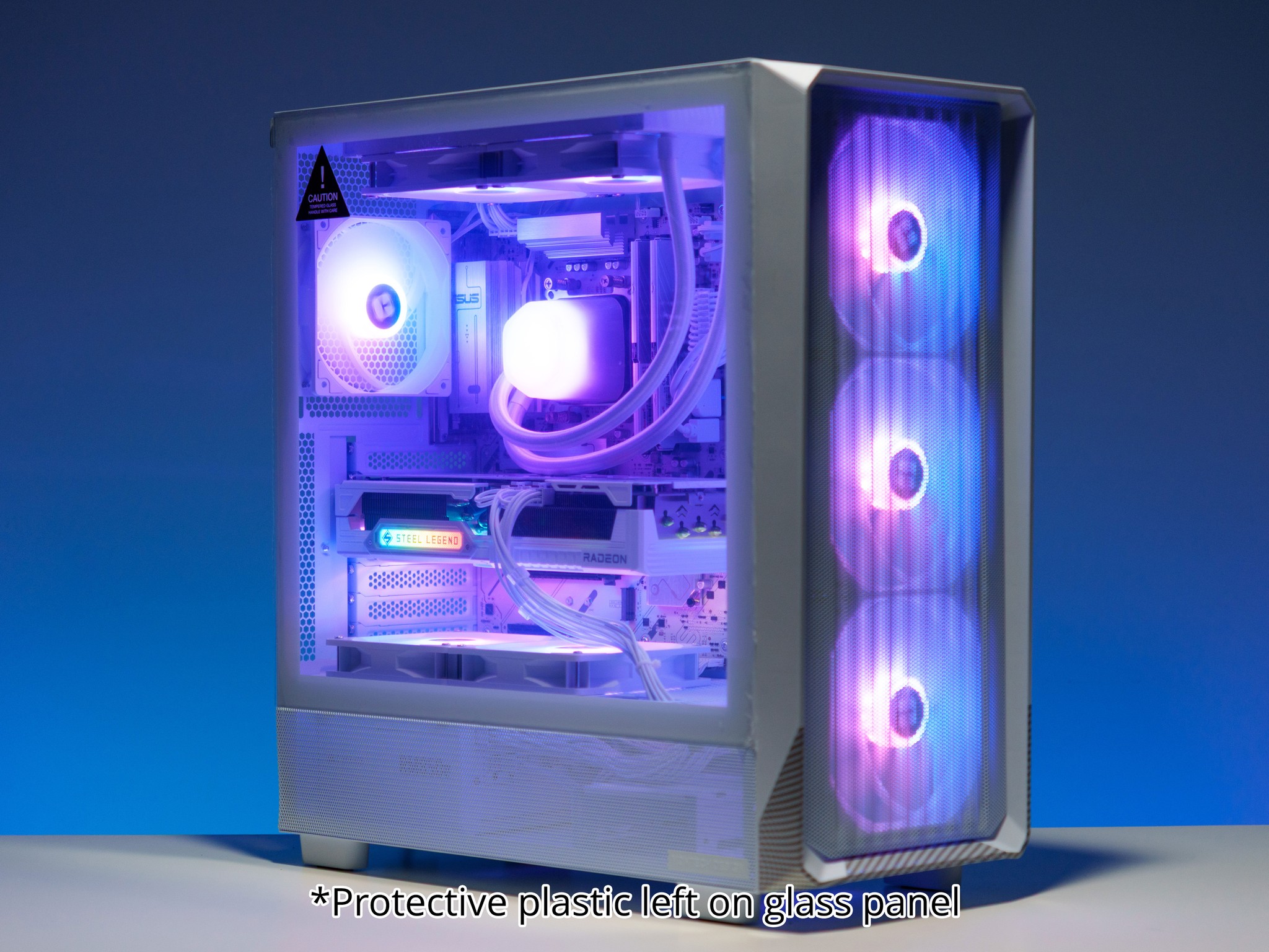 All White Gaming PC | Ryzen 7 | RX 9070 XT | 32GB DDR5 RAM | 1TB Samsung m.2 SSD | ARGB