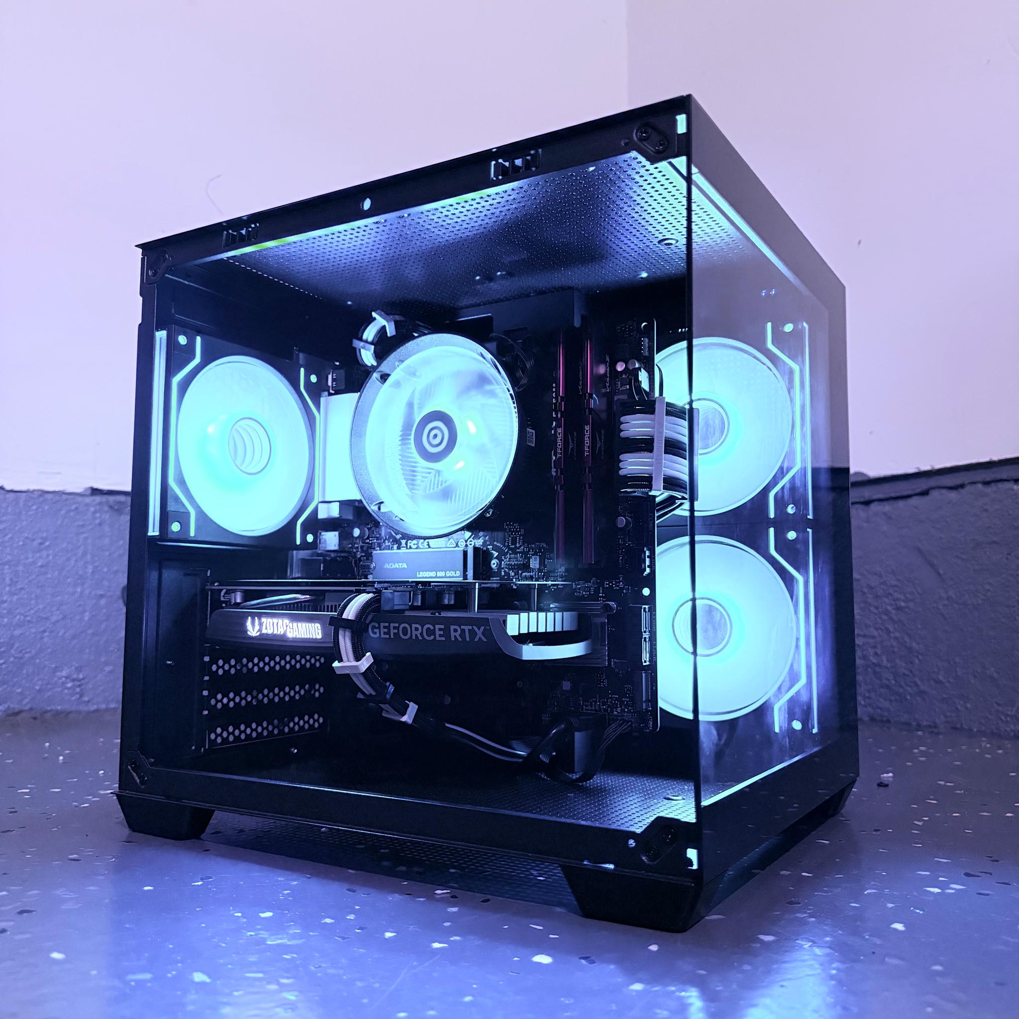 🔵"Azure Phantom"⚫️| 1080p Gaming | RTX 4060 | Ryzen 5 5500 | 32B Ram | 1TB NVMe Storage