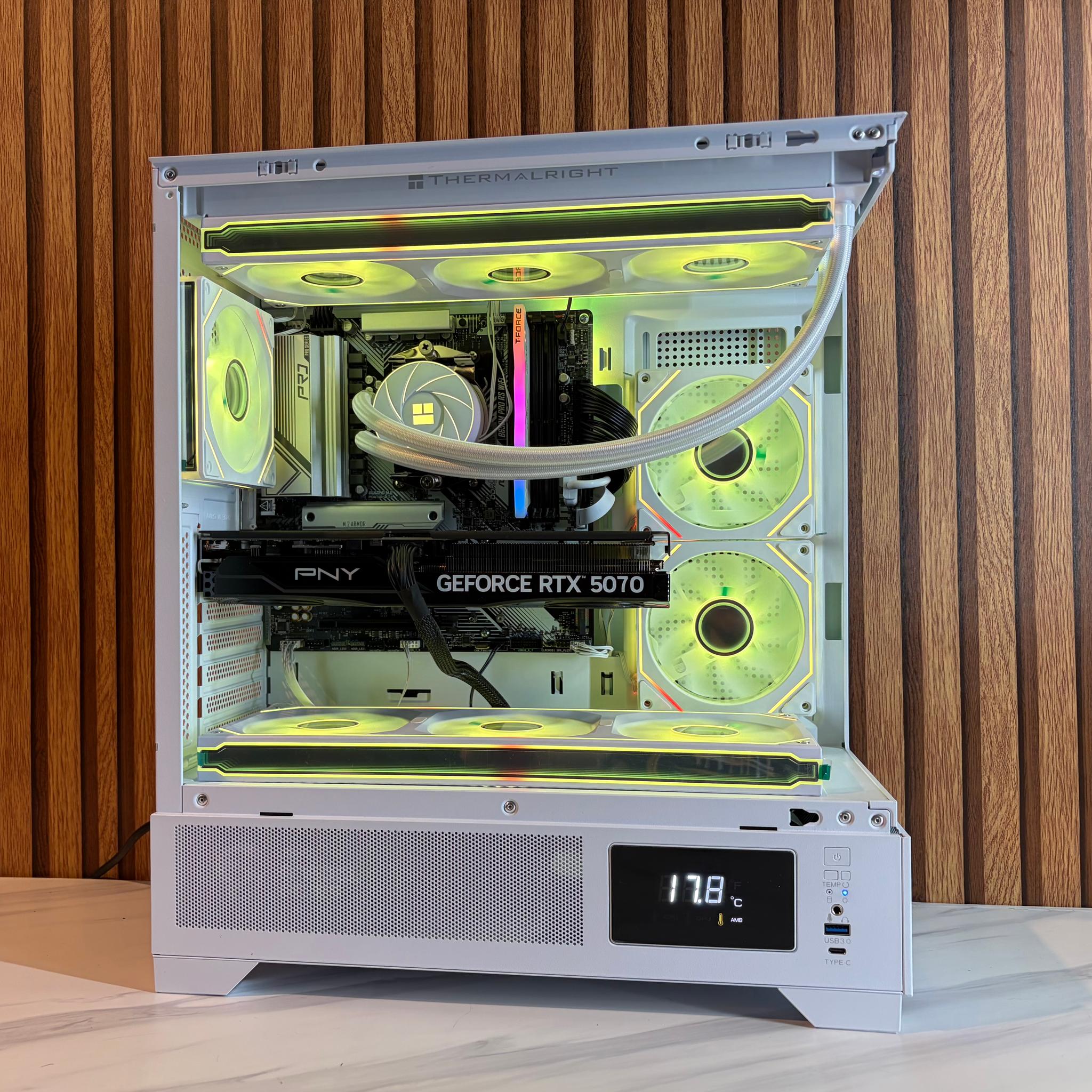 RTX 5070 | RYZEN 5 9600X | 16GB DDR5 | 1TB NVME | 360MM AIO | windows 11 PRO