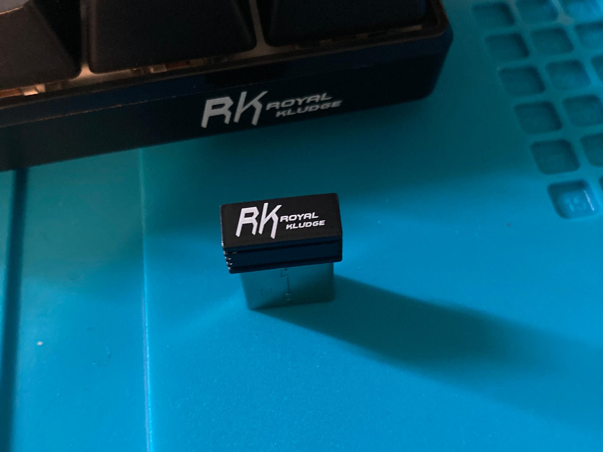Read RK61 Black with Blue Switches and Dongle