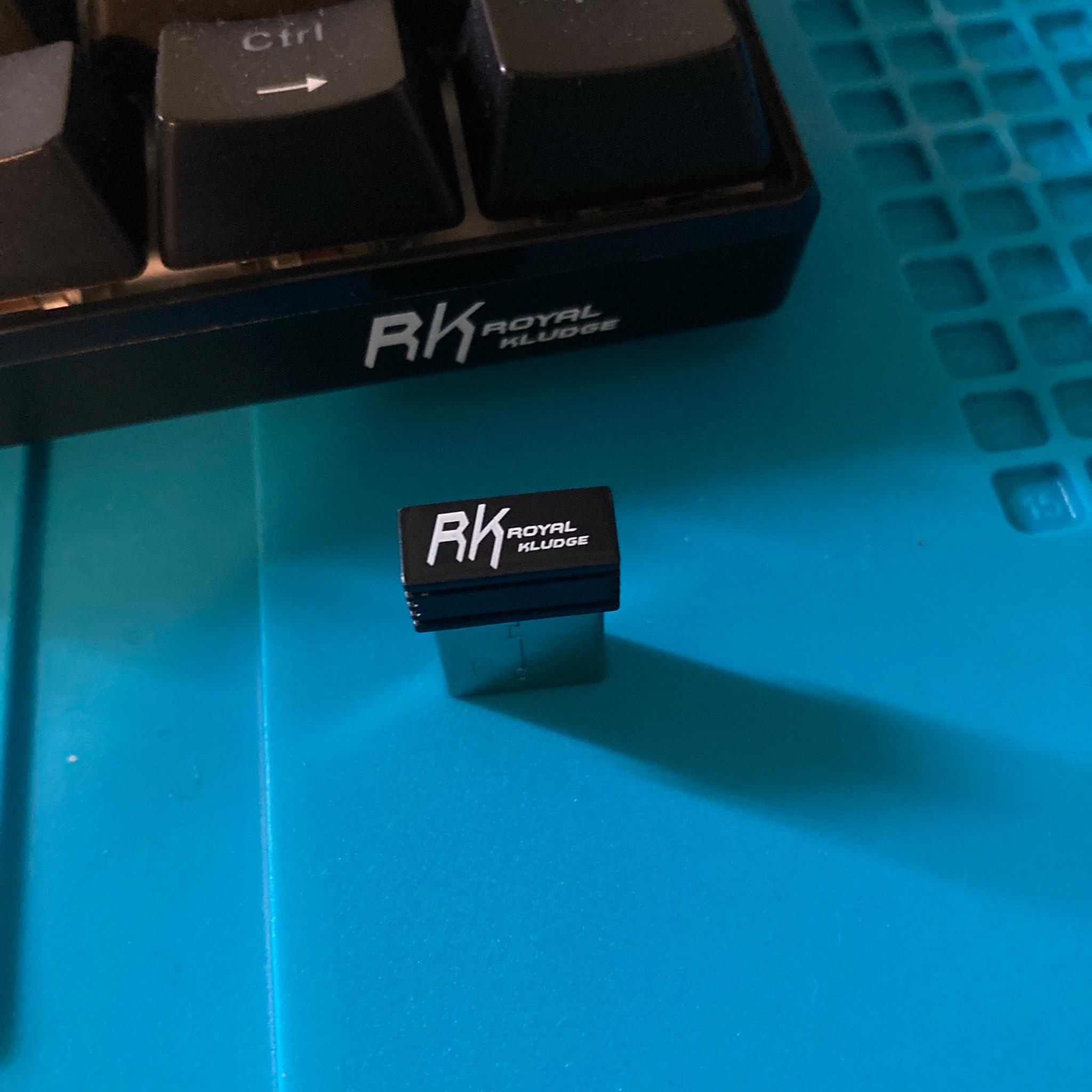 Read RK61 Black with Blue Switches and Dongle