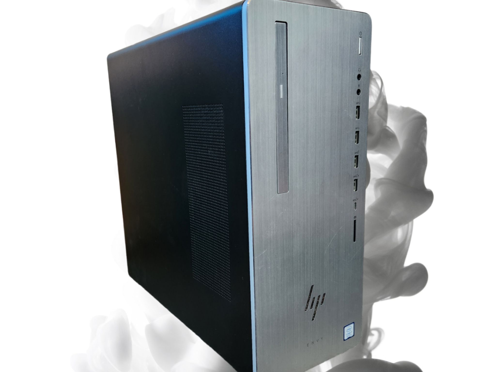💪HP ENVY👀: I7 8700 | RX 550 4GB | 12GB RAM | 1.25 TB Storage | WiFi | DVD Drive | Silver Gaming PC