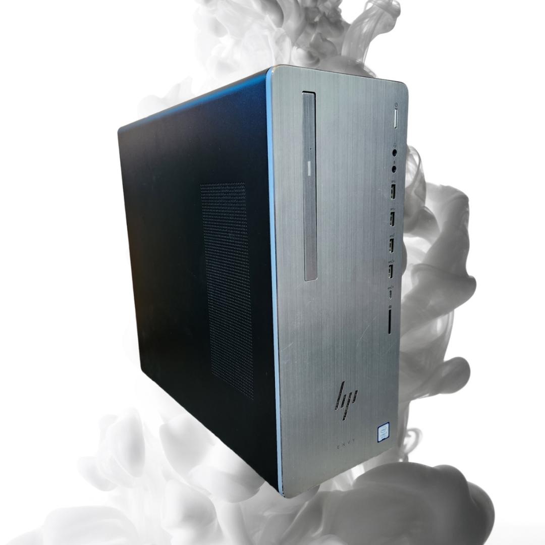 💪HP ENVY👀: I7 8700 | RX 550 4GB | 12GB RAM | 1.25 TB Storage | WiFi | DVD Drive | Silver Gaming PC