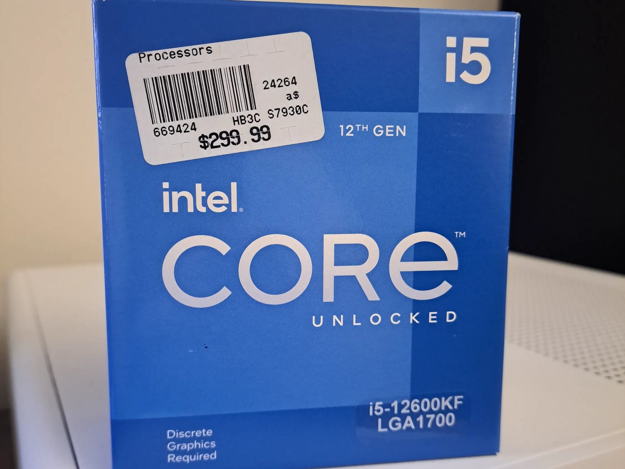New Intel i5-12600KF LGA1700