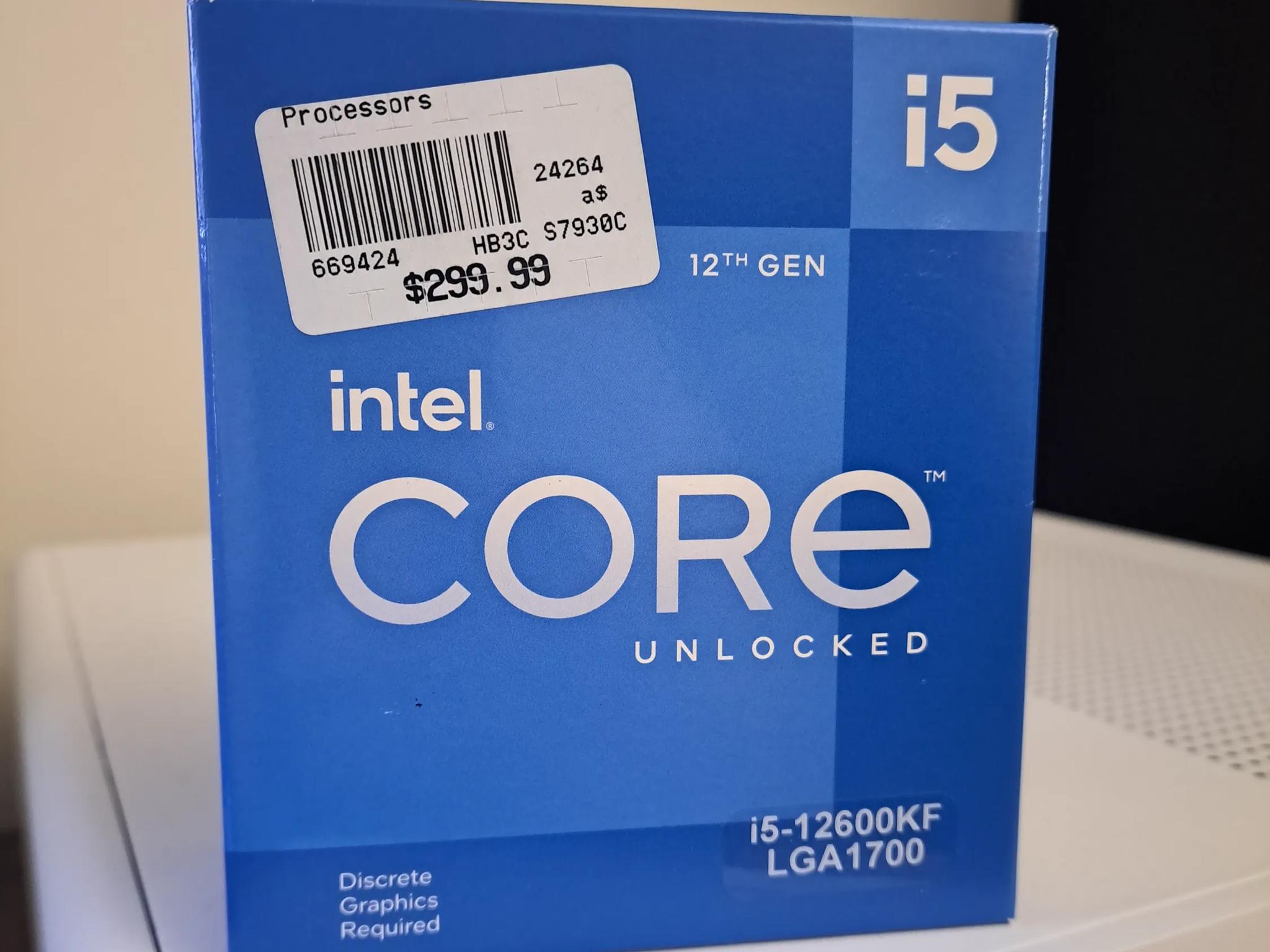 New Intel i5-12600KF LGA1700