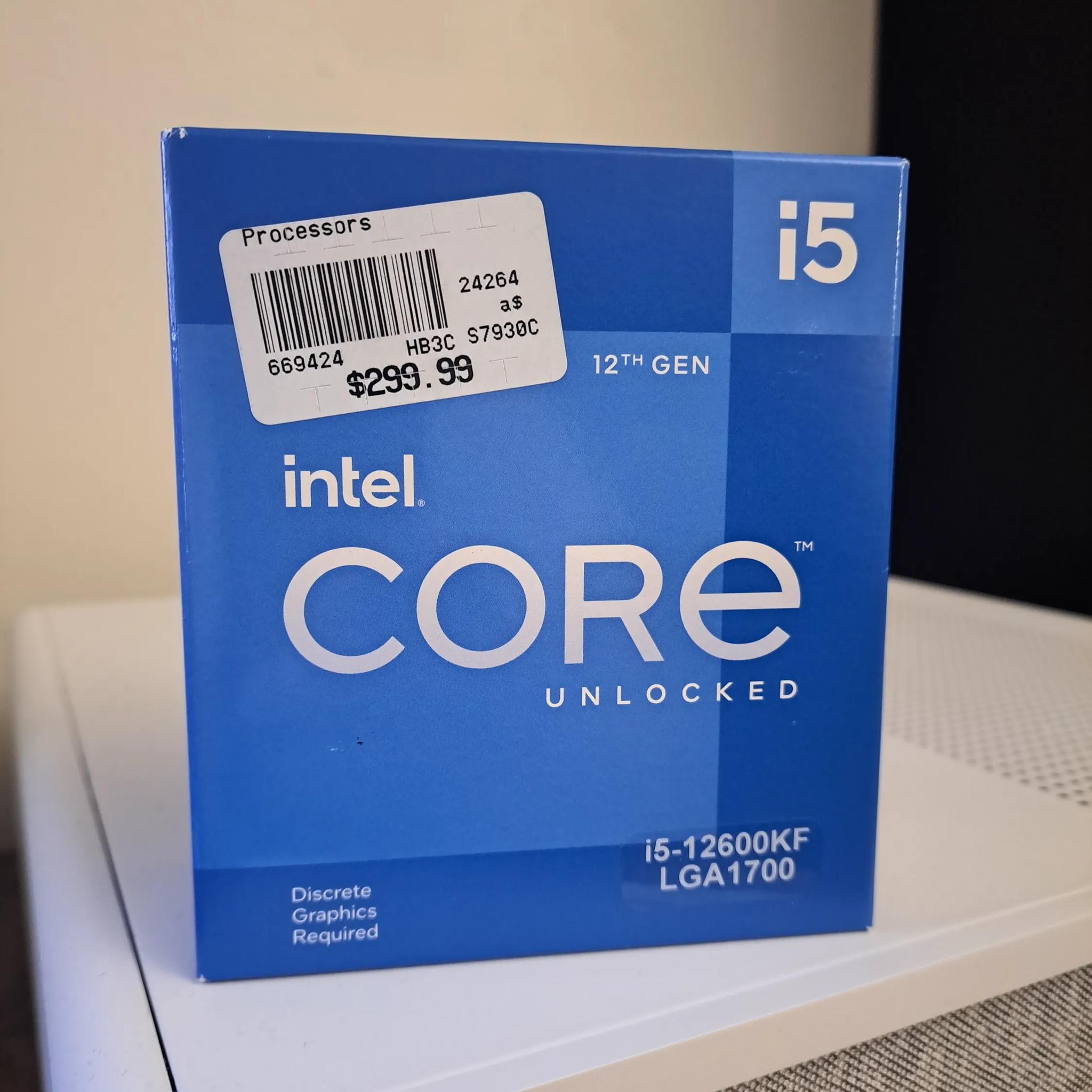 New Intel i5-12600KF LGA1700